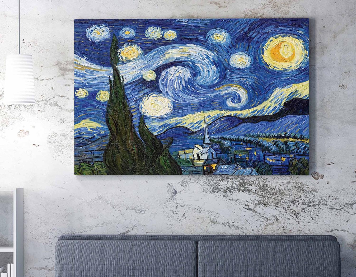 Entdecken Sie das beeindruckende 50 x 70 cm große Leinwandbild von Wallity, das die lebendige Kunst von Vincent van Gogh in Ihr Zuhause bringt. Perfekt für jeden Raum!