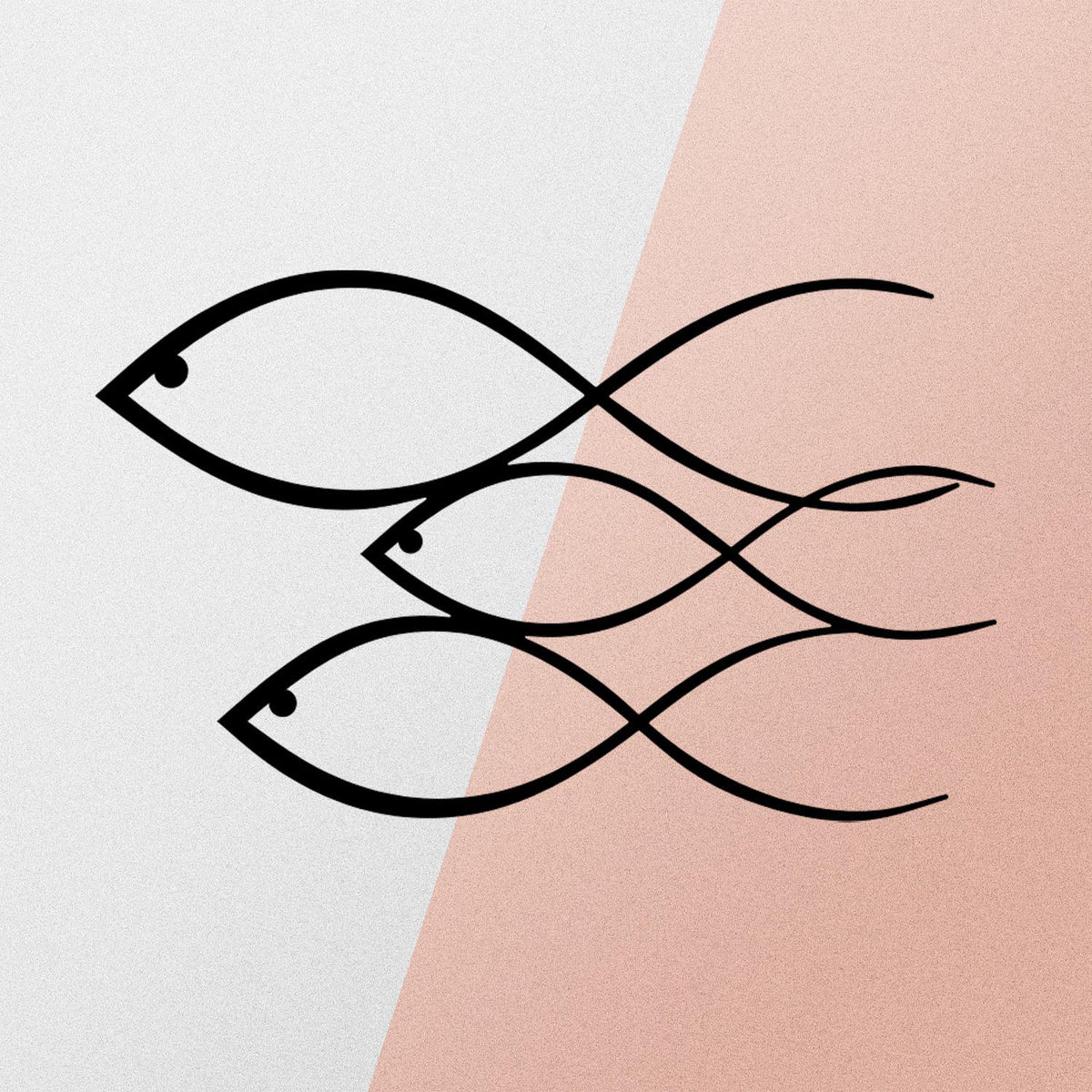 Fish Wanddeko - Schwarz in Schwarz präsentiert im Onlineshop von KAQTU Design AG. Wanddeko ist von Wallity