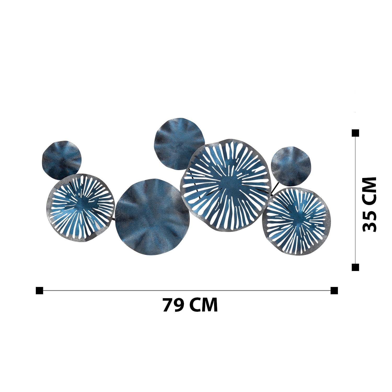 Entdecken Sie die mehrfarbige Astrid Wanddeko von Wallity – ein elegantes Metallkunstwerk, das jedem Raum Stil und Raffinesse verleiht.