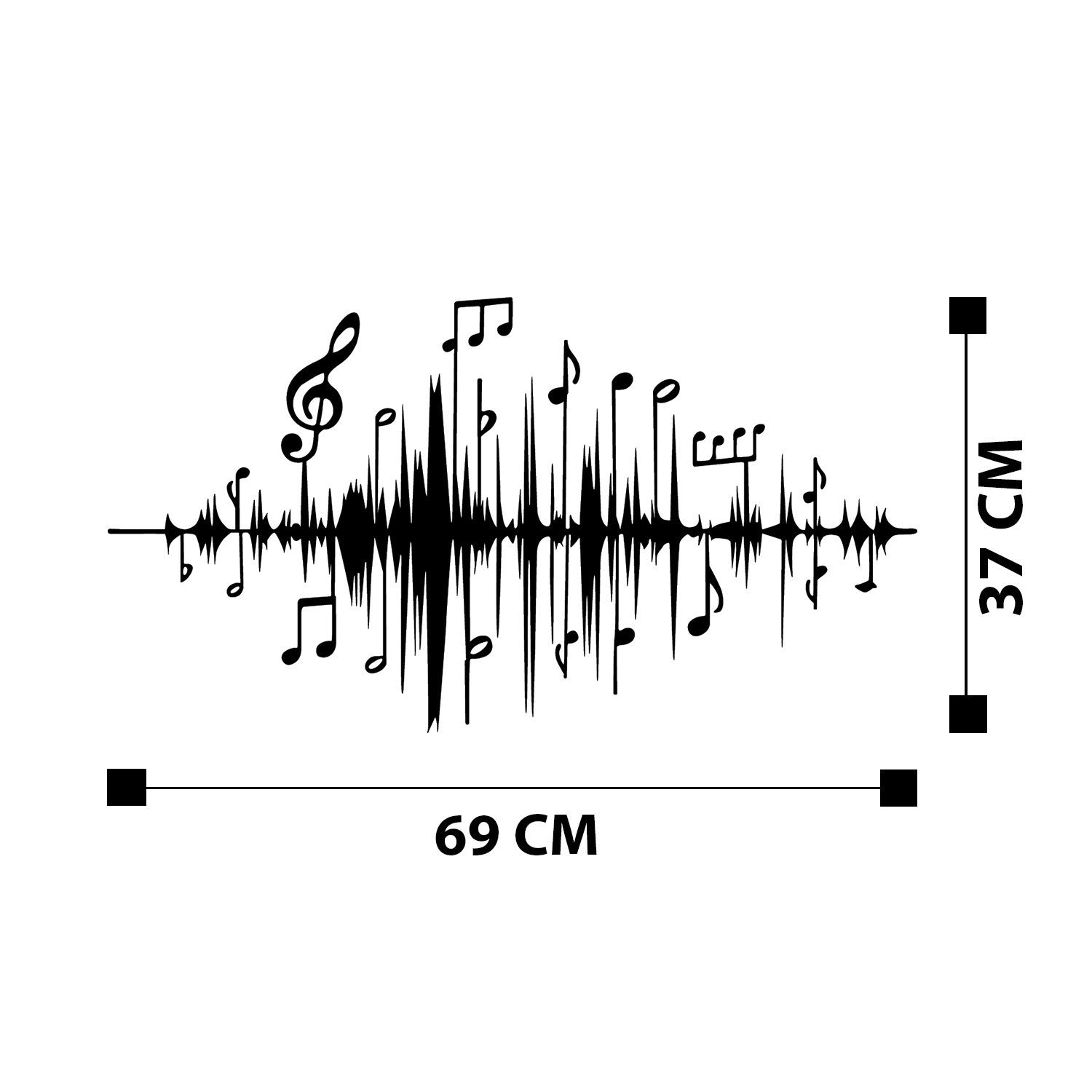 Verleihen Sie Ihrem Raum mit der schwarzen Wanddeko von Wallity einen Hauch von Eleganz. Dieses stilvolle Metall-Accessoire ist perfekt für jedes Zuhause!