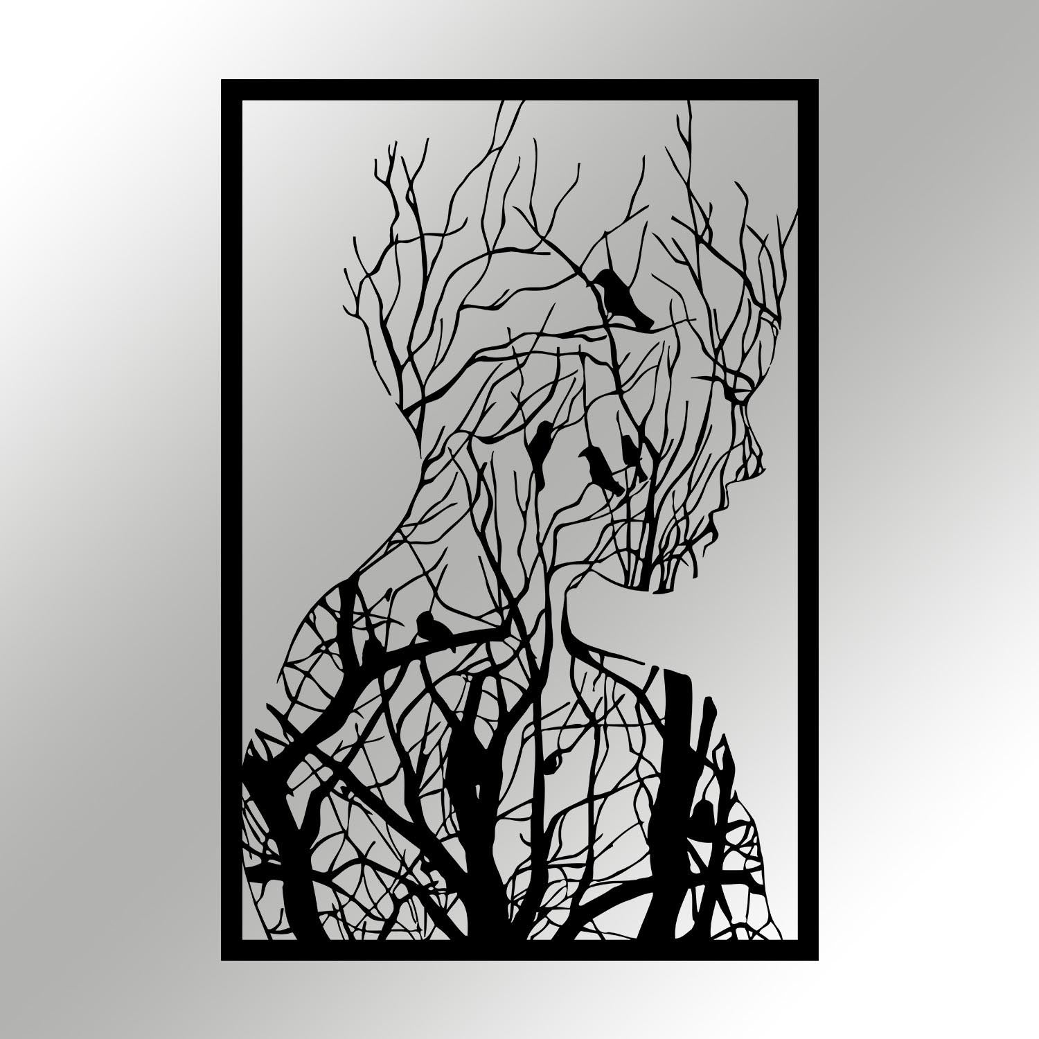 Gestalten Sie Ihre Wände neu mit der eleganten Arakan Wanddeko in Schwarz von Wallity. Hochwertiges Metall, zeitloses Design und einfache Montage!