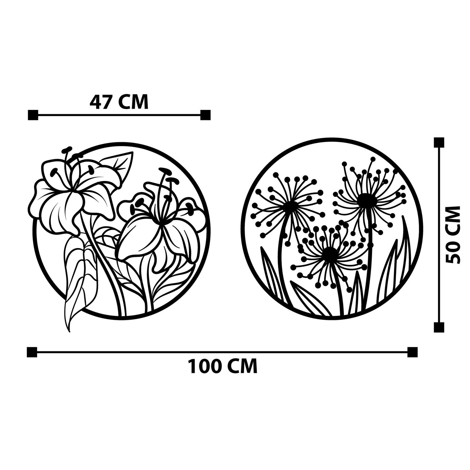 Entdecken Sie die Mucbir Wanddeko von Wallity in Schwarz – ein stilvolles Metall-Accessoire, das jedem Raum Eleganz und Raffinesse verleiht.