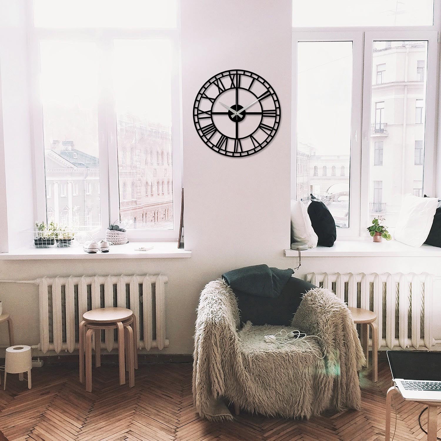 Horloge murale enzoclock - noir