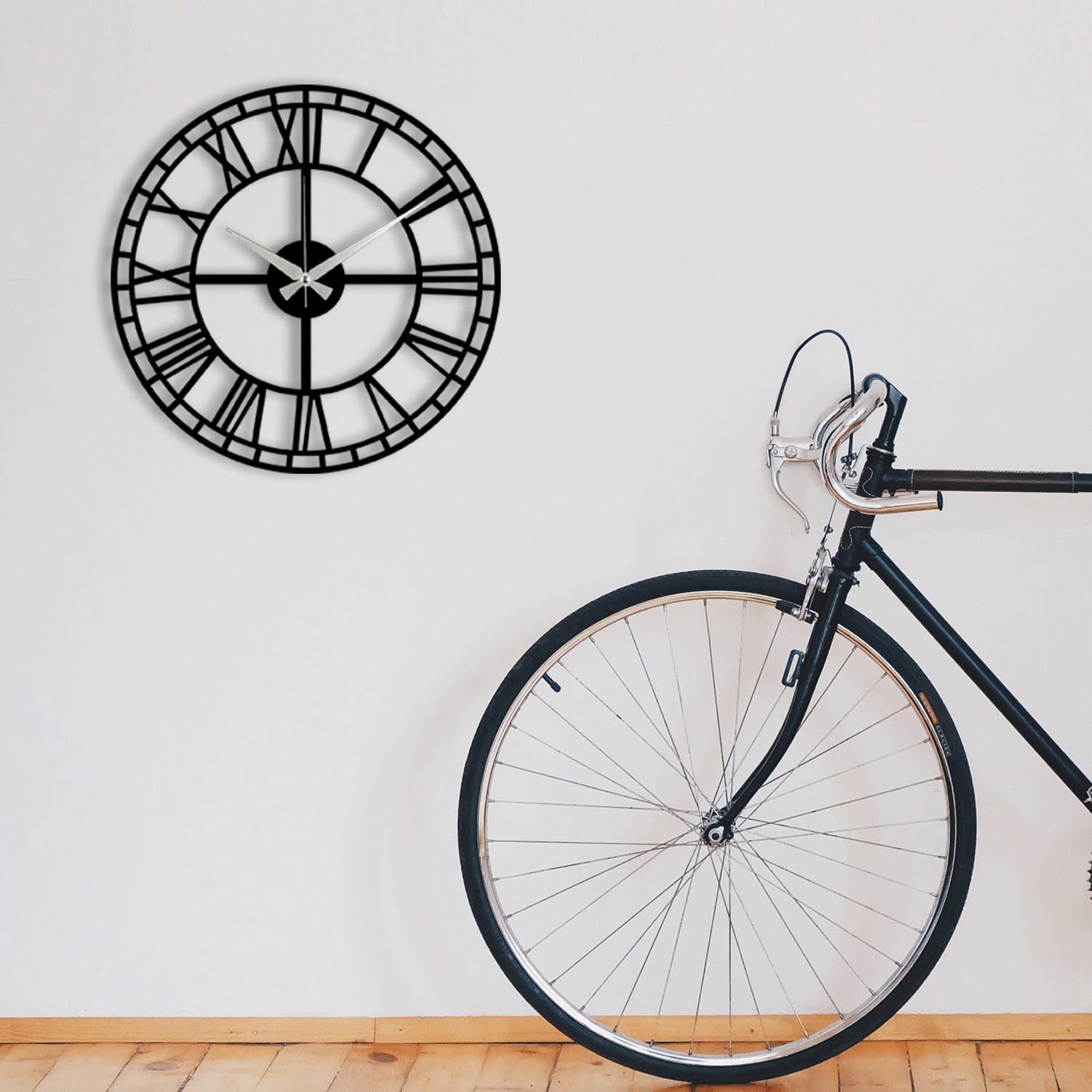 Horloge murale enzoclock - noir