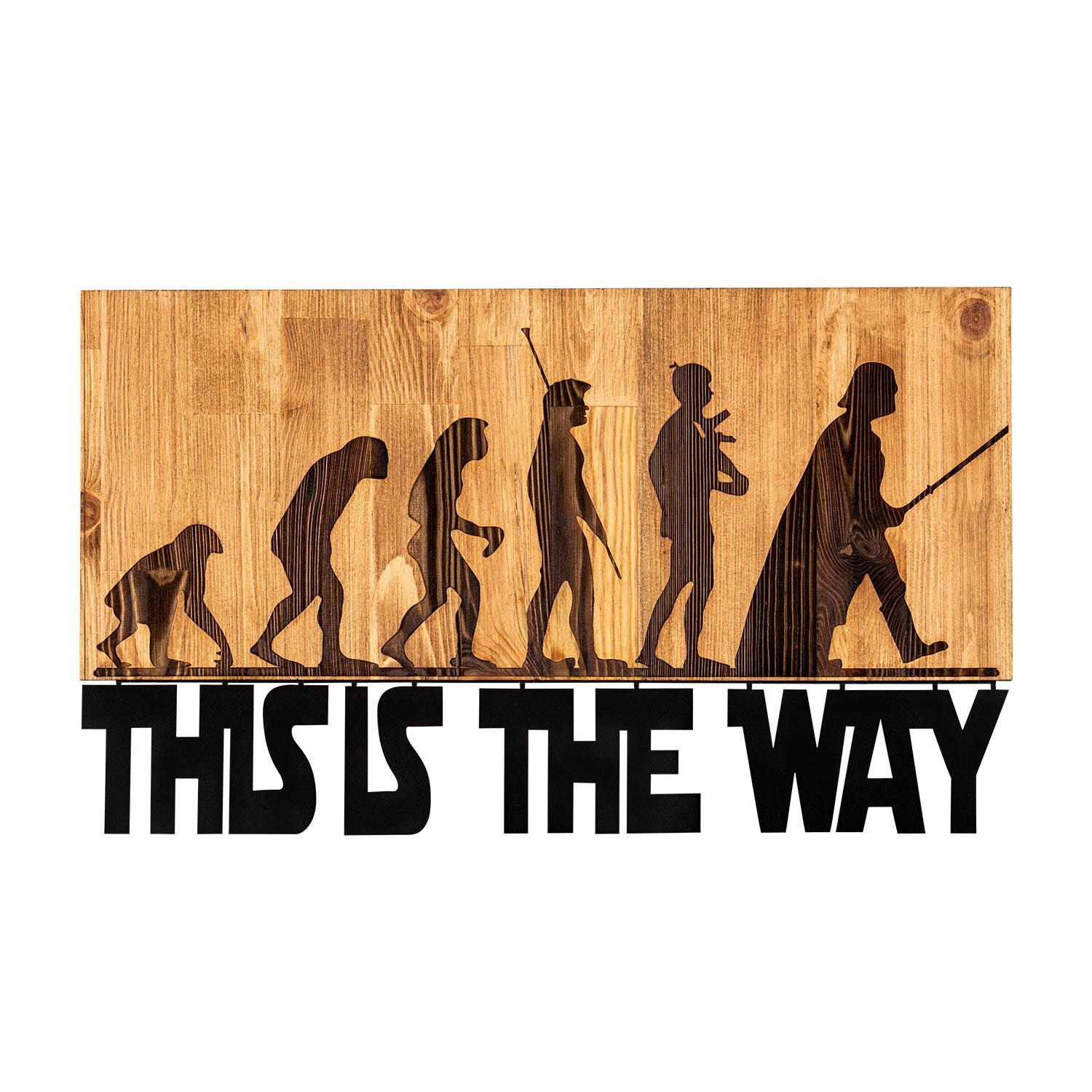 Verleihen Sie Ihrem Raum mit der Evrim Wanddeko von Wallity einen Hauch von Raffinesse. Dieses elegante Holz-Wandaccessoire kombiniert Stil und Qualität.