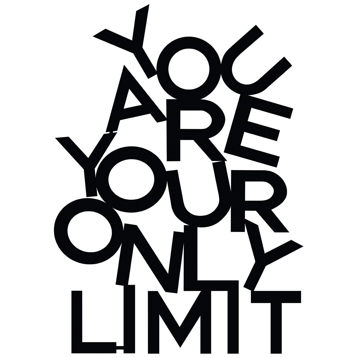 Limit in Schwarz präsentiert im Onlineshop von KAQTU Design AG. Wanddeko ist von Wallity