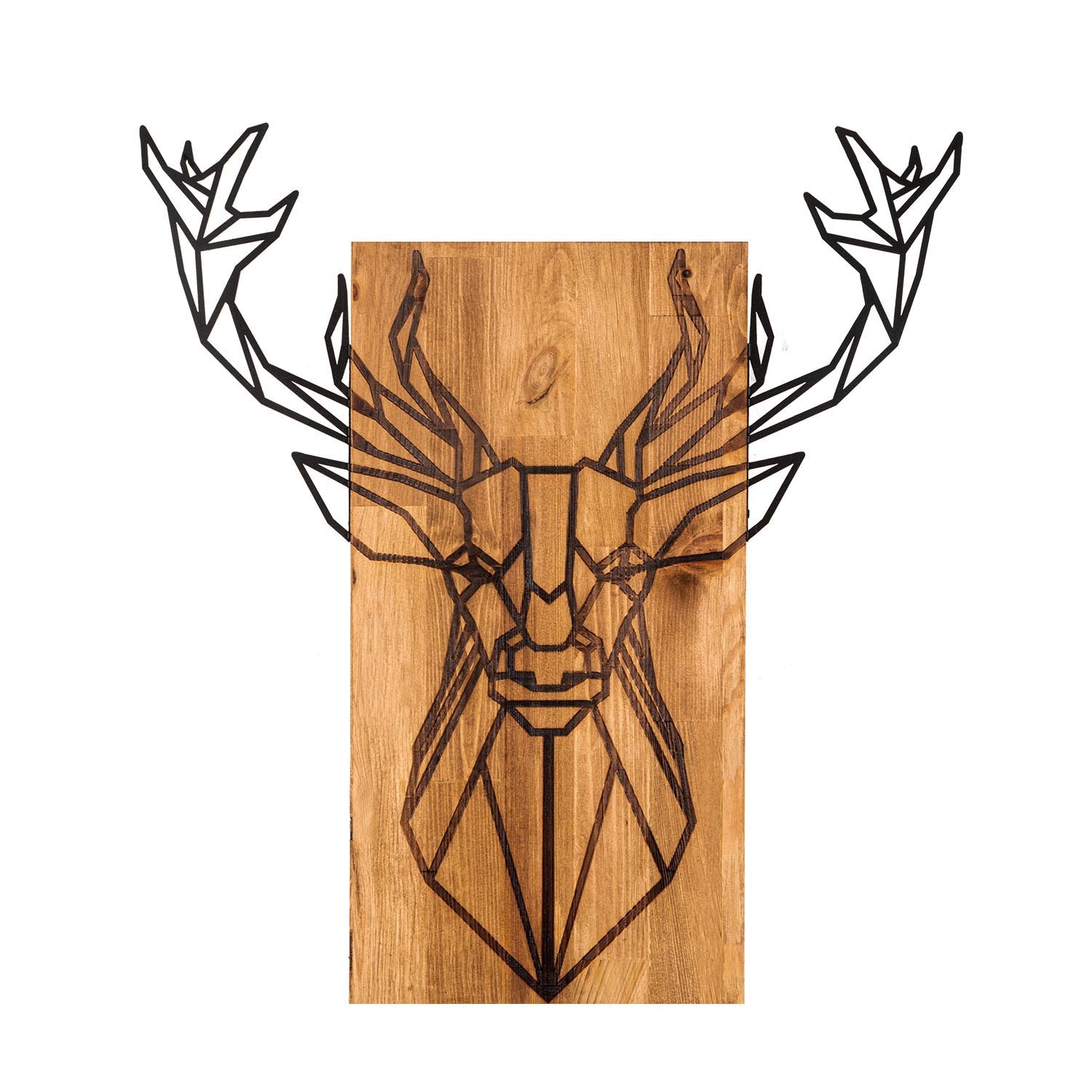 Deer in Schwarznuss präsentiert im Onlineshop von KAQTU Design AG. Wanddeko ist von Wallity