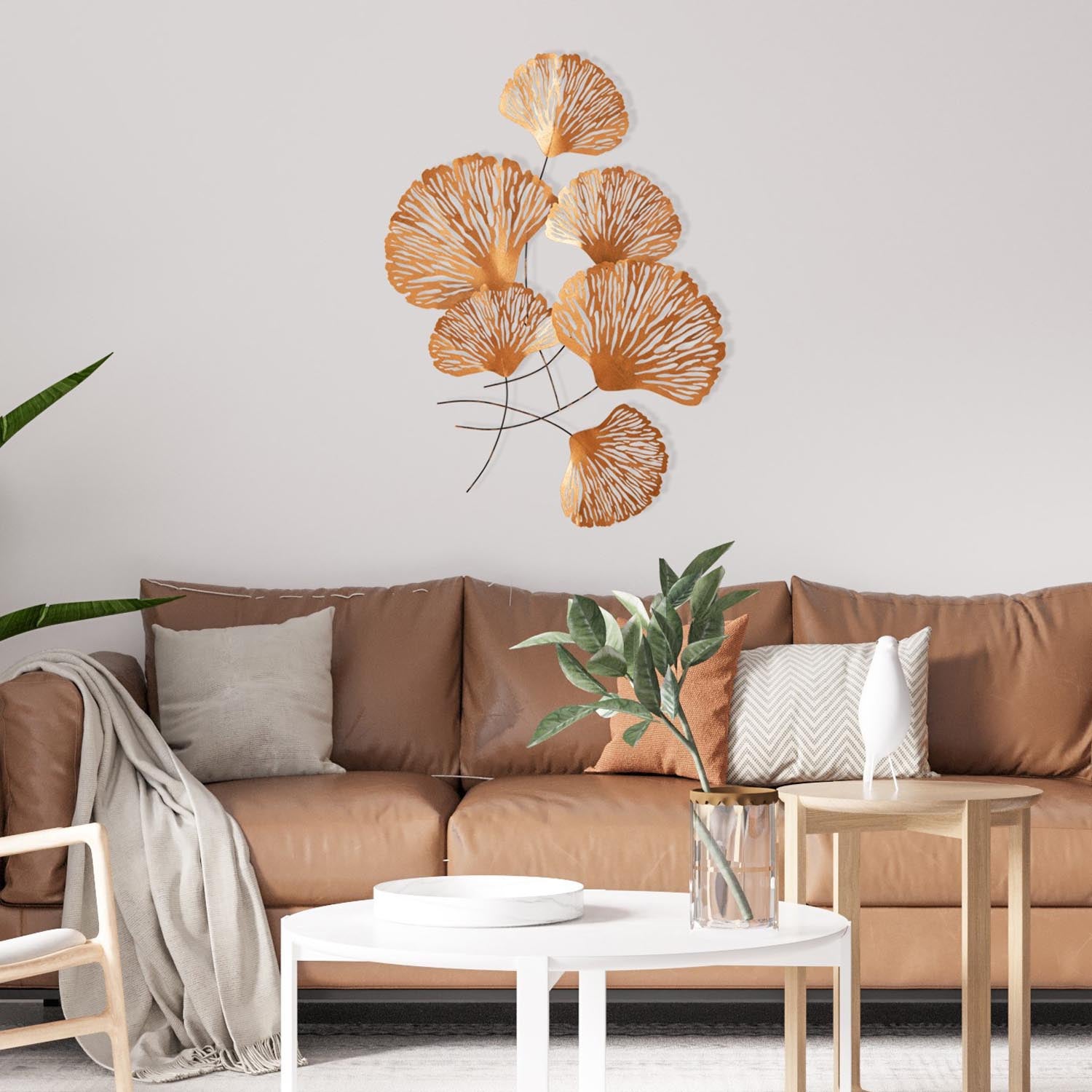 Verleihen Sie Ihrem Raum mit der mehrfarbigen Wanddeko Myth - CH110-3 von Wallity einen Hauch von Kunst und Eleganz. Ein zeitloses Metall-Accessoire!