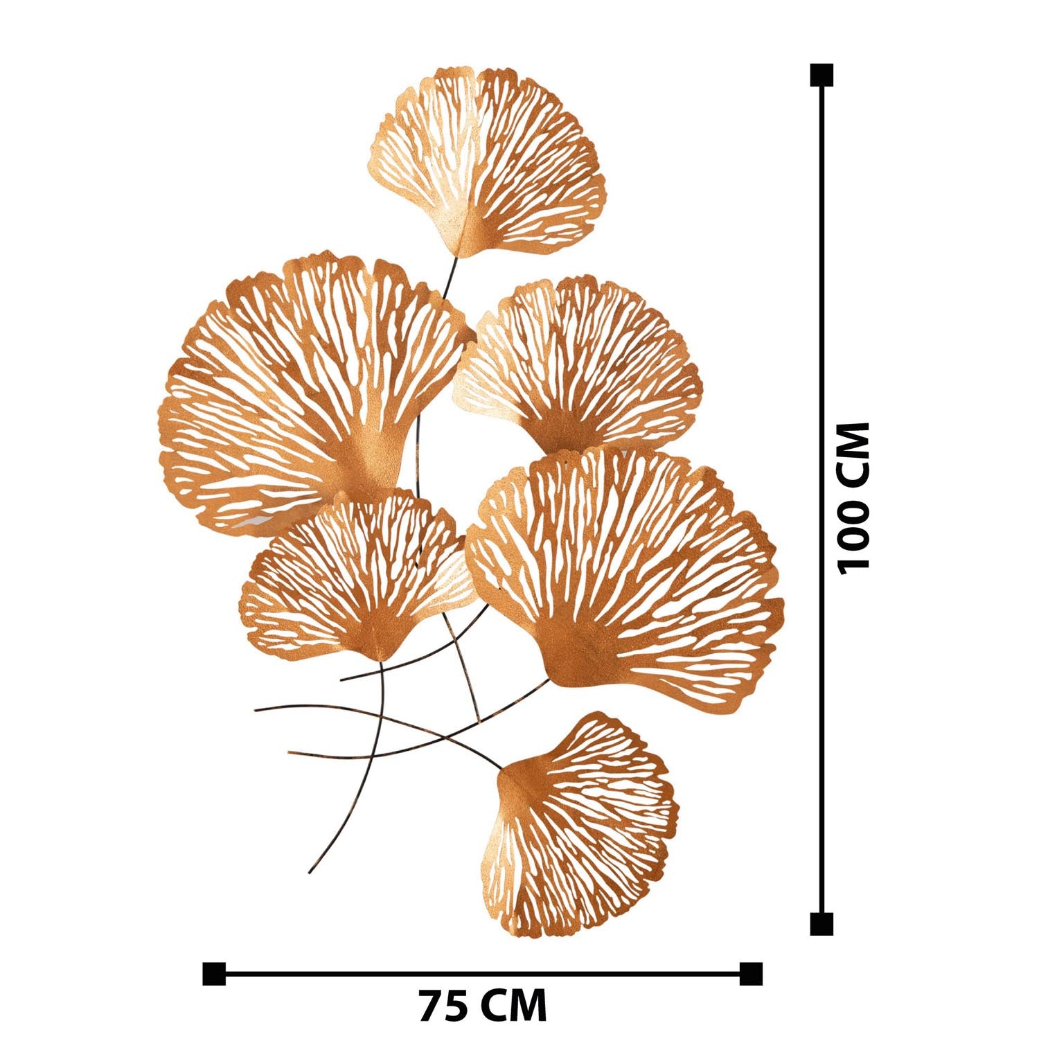Entdecken Sie die faszinierende Wanddeko Myth - CH110-3 von Wallity. Ein elegantes, mehrfarbiges Metallkunstwerk, das jeden Raum verzaubert!