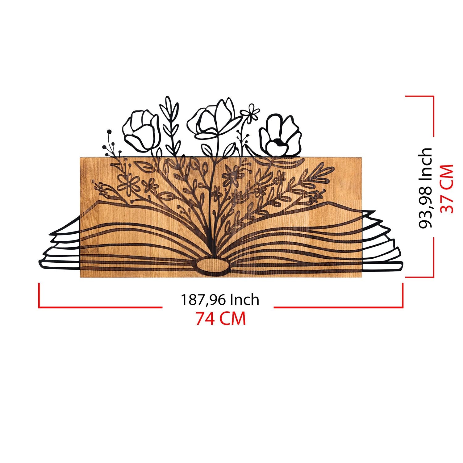 Verleihen Sie Ihrem Raum mit der exquisiten Culture Wanddeko aus Schwarznuss von Wallity einen Hauch von Eleganz und Stil.