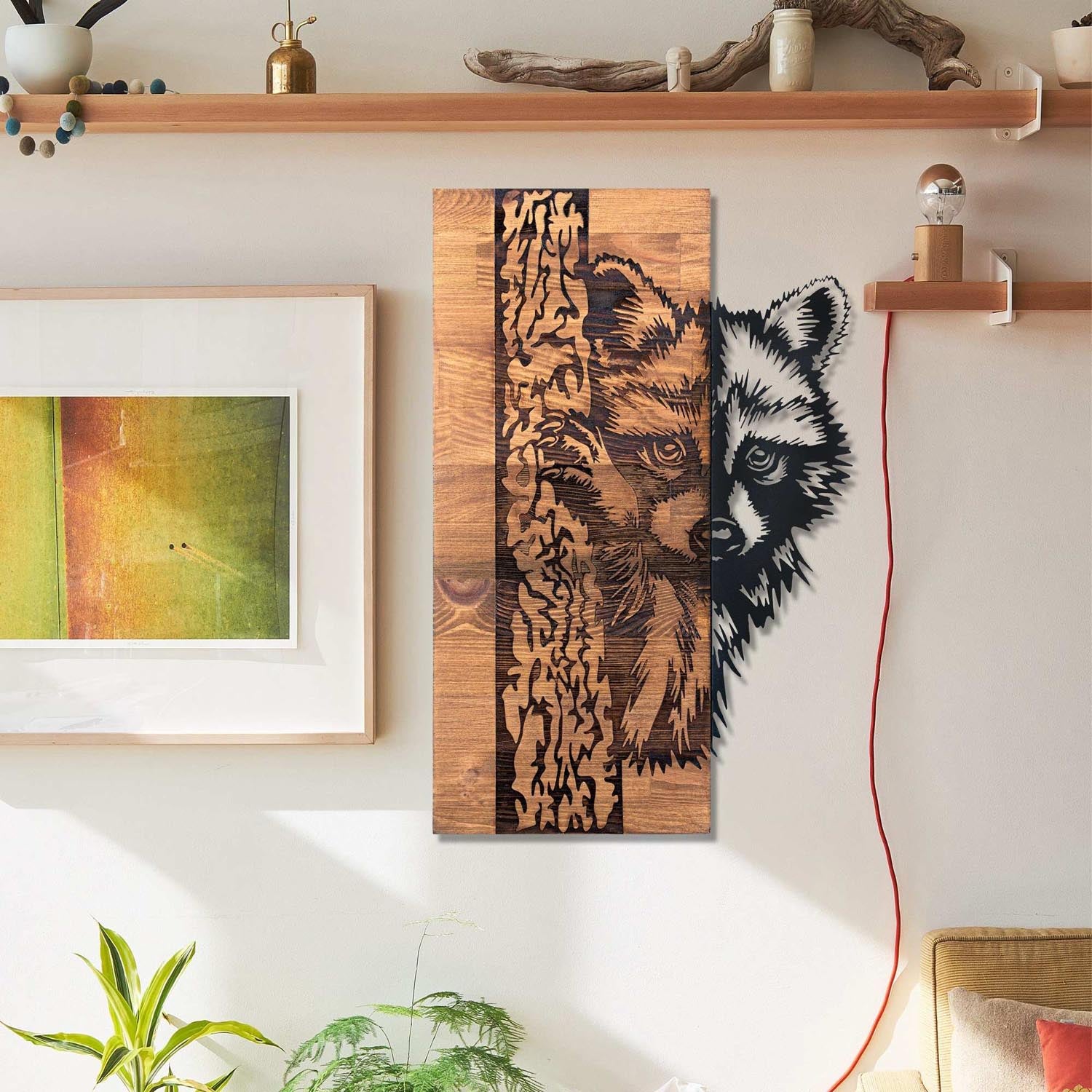 Verleihen Sie Ihrem Zuhause mit der Folivora Wanddeko in Schwarznuss von Wallity einen Hauch von Eleganz und Stil. Ein zeitloses Kunstwerk!