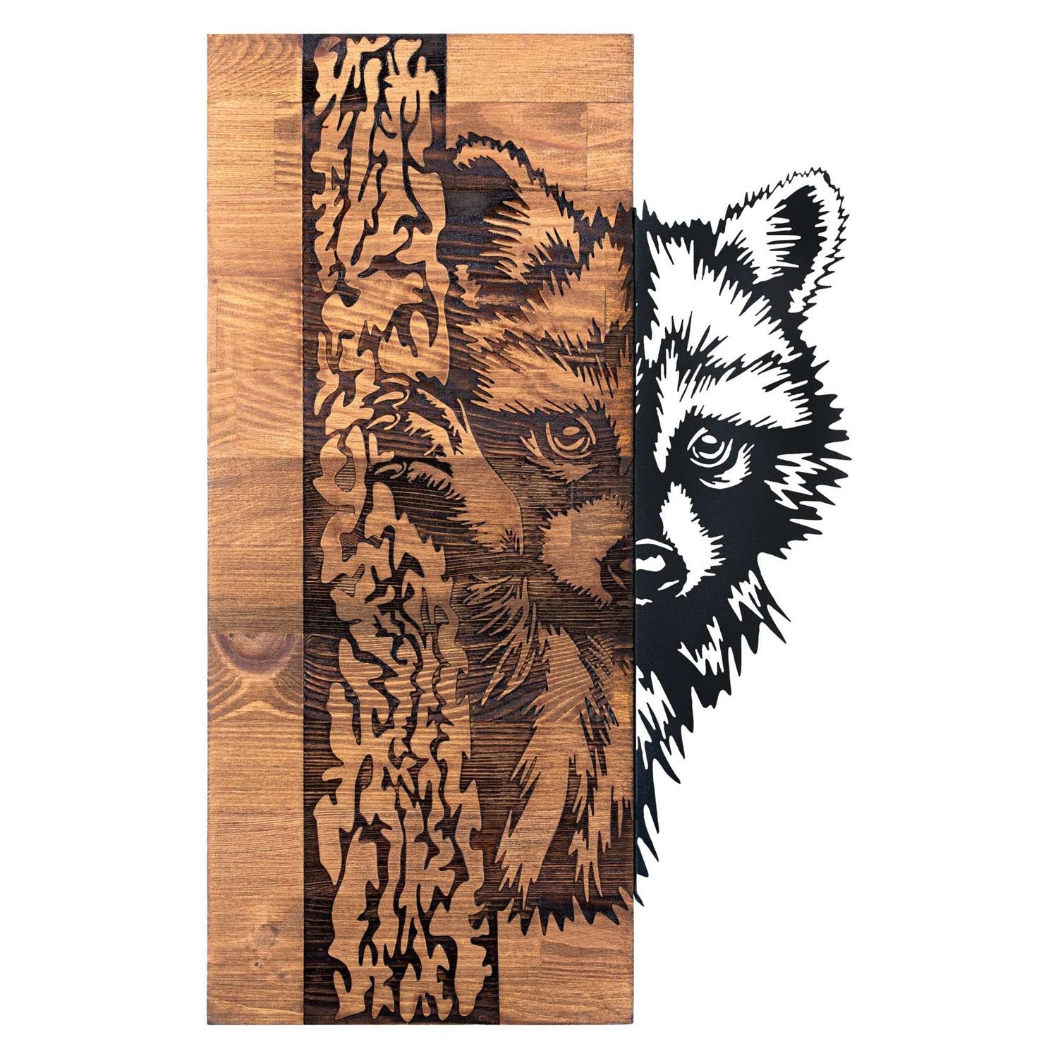 Entdecken Sie die Folivora Wanddeko in Schwarznuss von Wallity – ein elegantes Holzaccessoire, das jedem Raum zeitlose Schönheit verleiht.