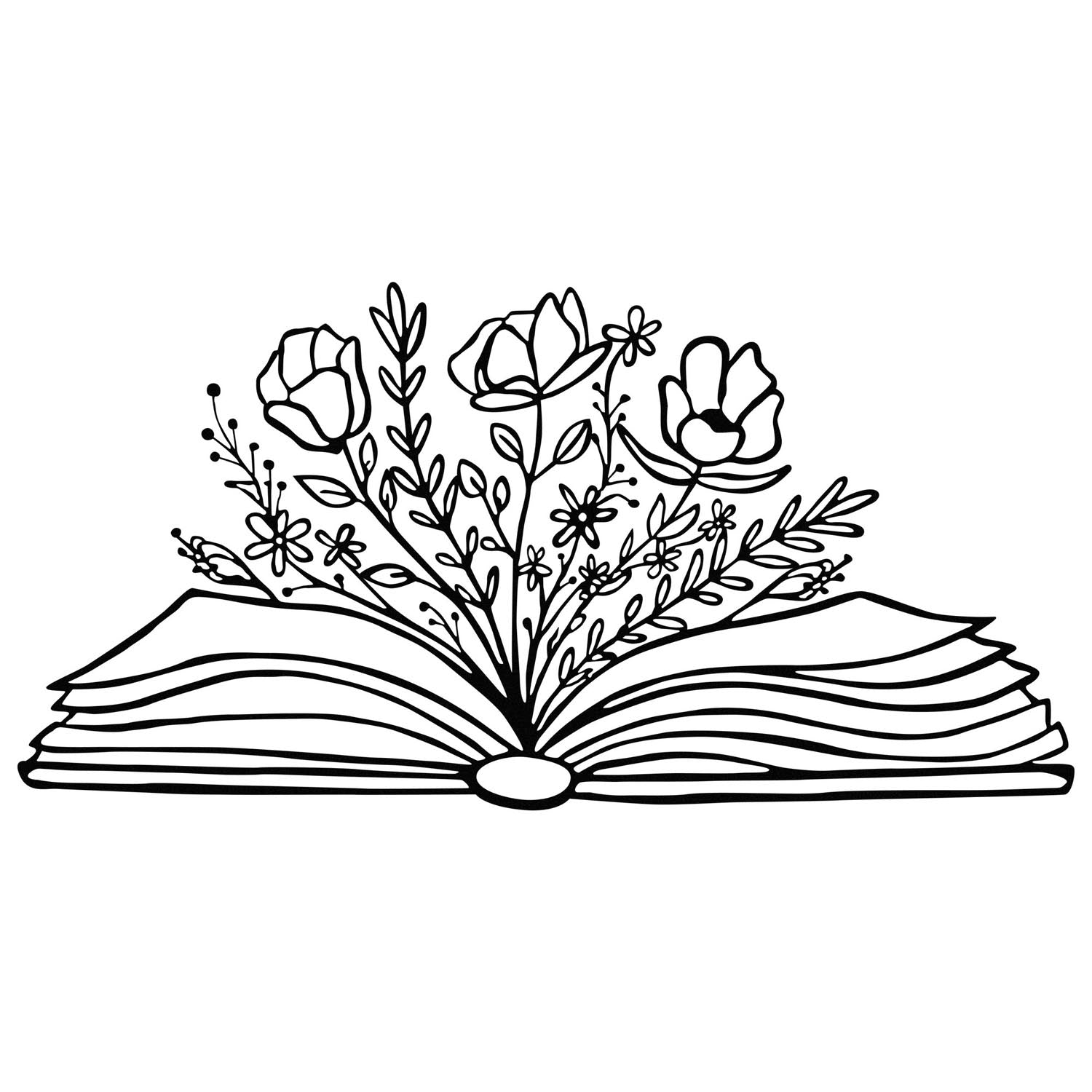 Culture Flower in Schwarz präsentiert im Onlineshop von KAQTU Design AG. Wanddeko ist von Wallity