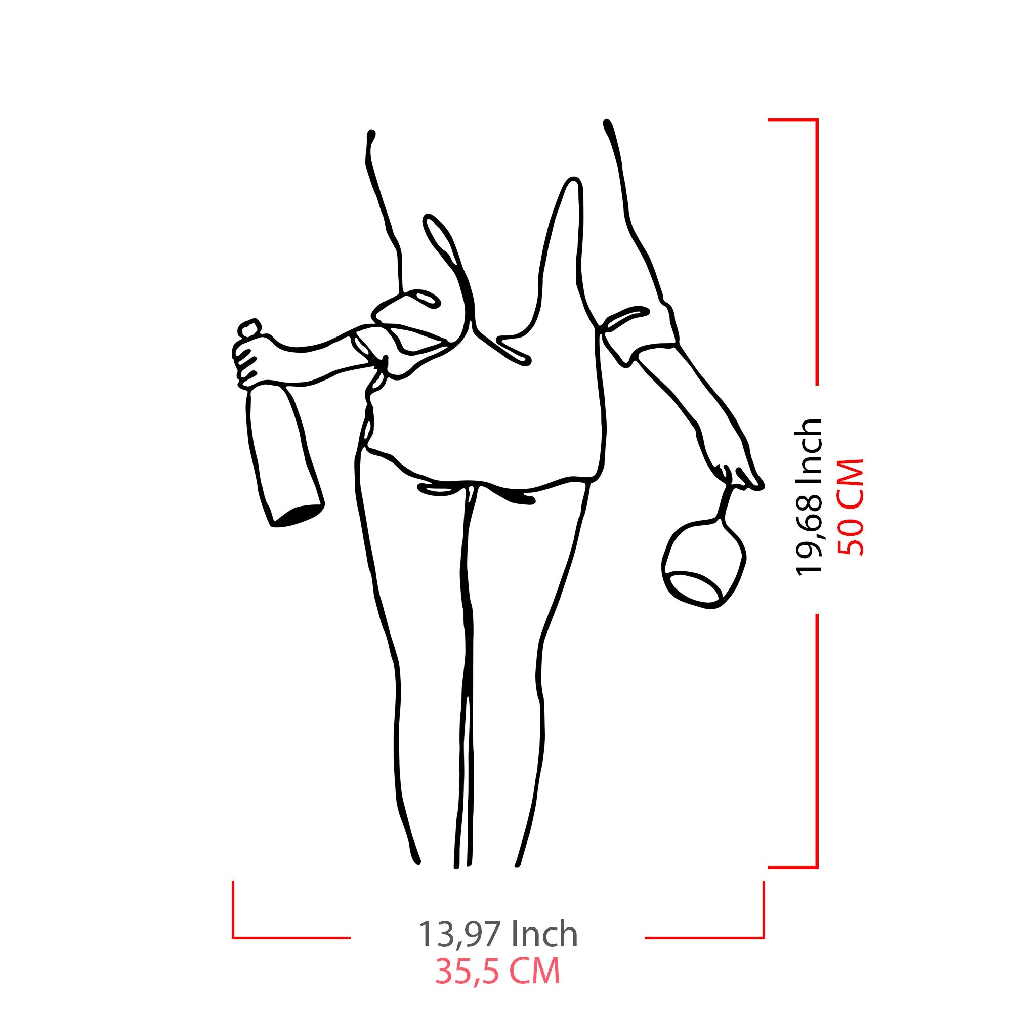 Gestalten Sie Ihre Wände mit der stilvollen Wine Night Wanddeko von Wallity. Hochwertiges Metall und zeitloses Design für jeden Raum!