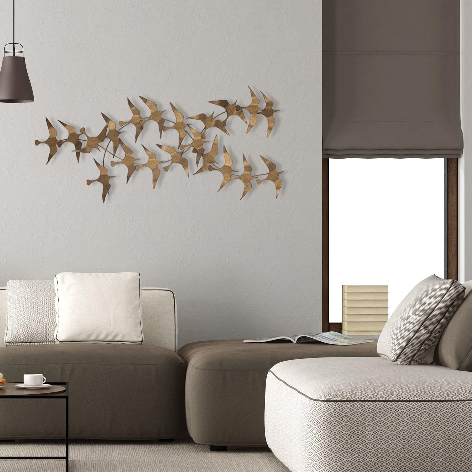 Verleihen Sie Ihrem Zuhause mit der Sahika Wanddeko von Wallity einen Hauch von Eleganz. Dieses stilvolle Metall-Accessoire ist perfekt für kreative Akzente!