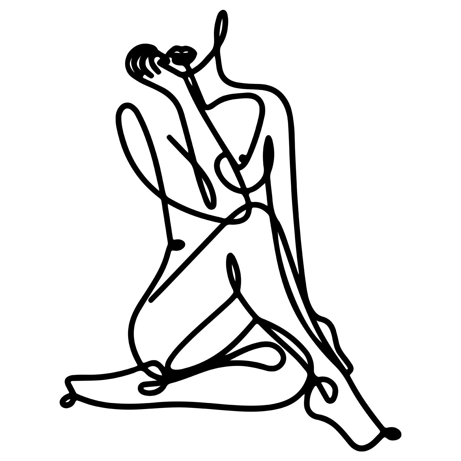 Eve in Schwarz präsentiert im Onlineshop von KAQTU Design AG. Wanddeko ist von Wallity