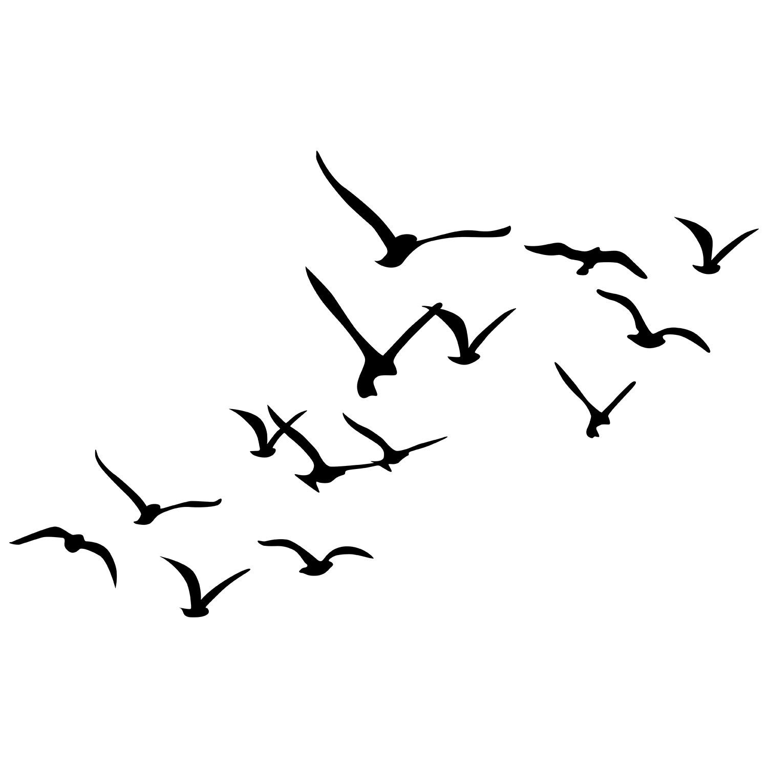 Migration in Schwarz präsentiert im Onlineshop von KAQTU Design AG. Wanddeko ist von Wallity