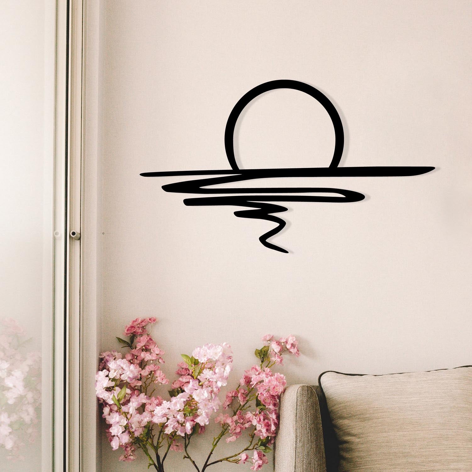 Entdecken Sie die elegante Sparkle Wanddeko in Schwarz von Wallity. Ein stilvolles Metall-Accessoire, das jedem Raum Raffinesse verleiht.