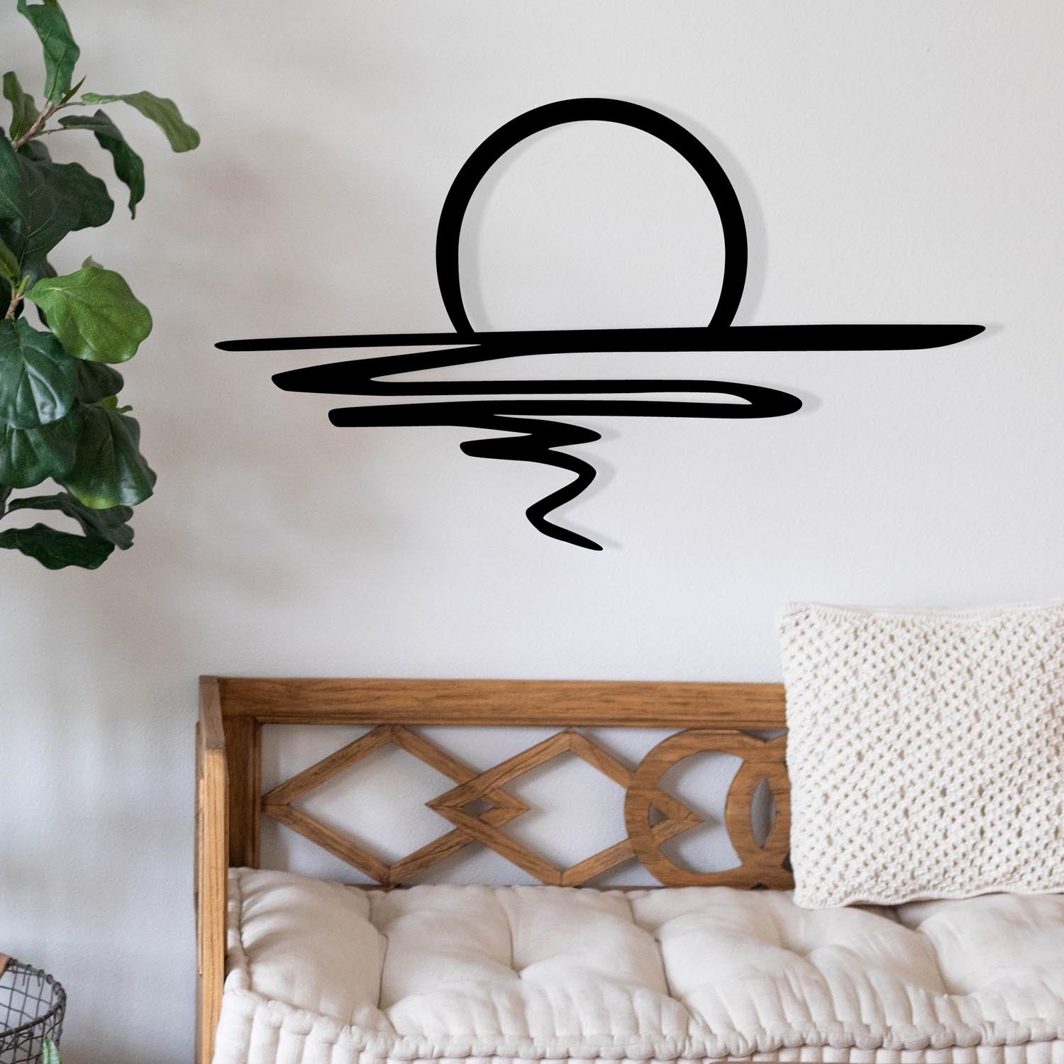 Verleihen Sie Ihrem Zuhause mit der eleganten Sparkle Wanddeko in Schwarz von Wallity einen Hauch von Stil und Raffinesse. Ein zeitloses Metallkunstwerk!