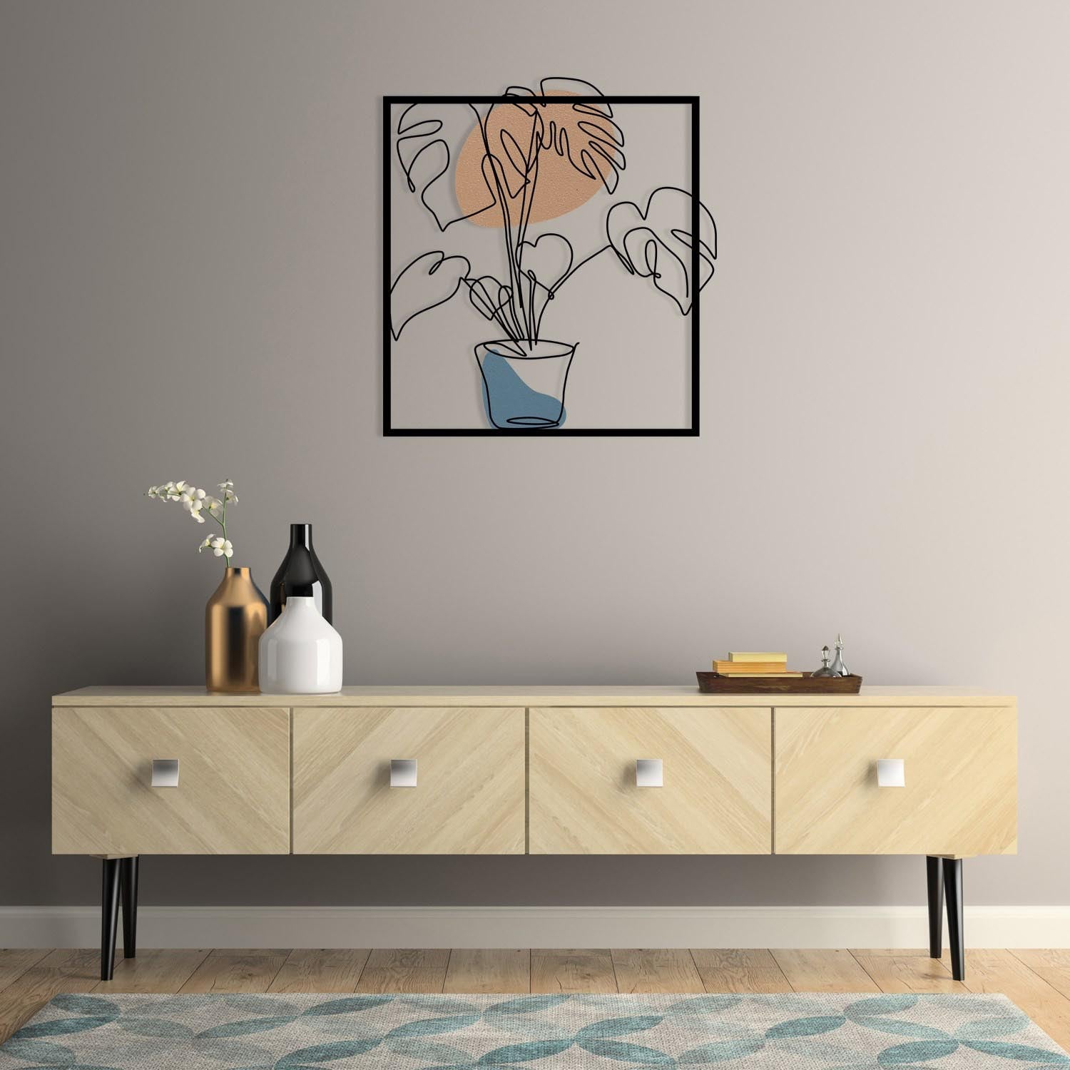 Verleihen Sie Ihrem Raum mit der mehrfarbigen Star Wanddeko von Wallity einen Hauch von Eleganz. Dieses kunstvolle Metall-Accessoire setzt stilvolle Akzente und begeistert!