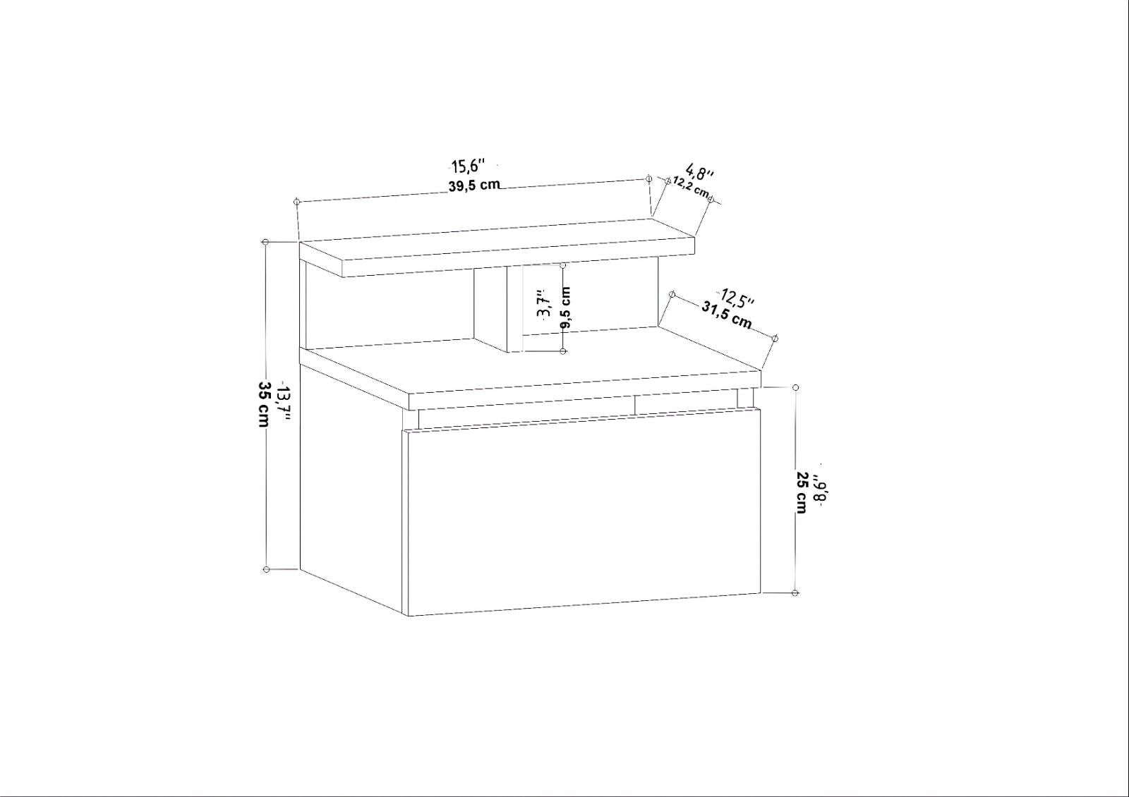 Der elegante Alice Nachttisch in Anthrazit von Hanah Home bringt modernen Charme und praktische Eleganz in Ihr Schlafzimmer. Perfekt für stilvolle Akzente.