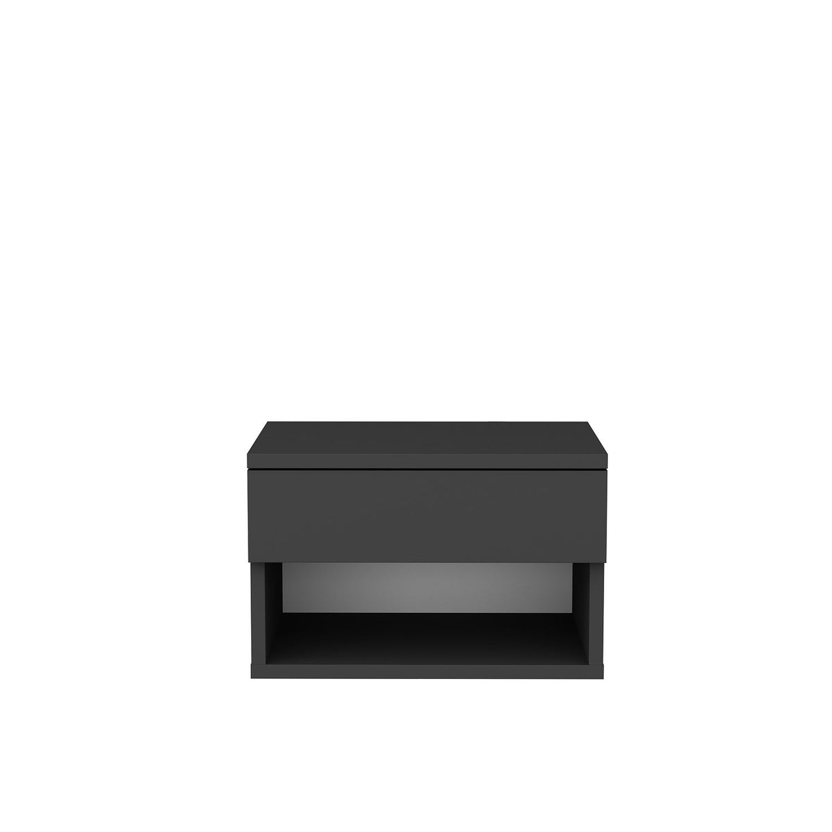 Jamot Nachttisch - Anthrazit in Anthrazit präsentiert im Onlineshop von KAQTU Design AG. Nachttisch ist von Hanah Home