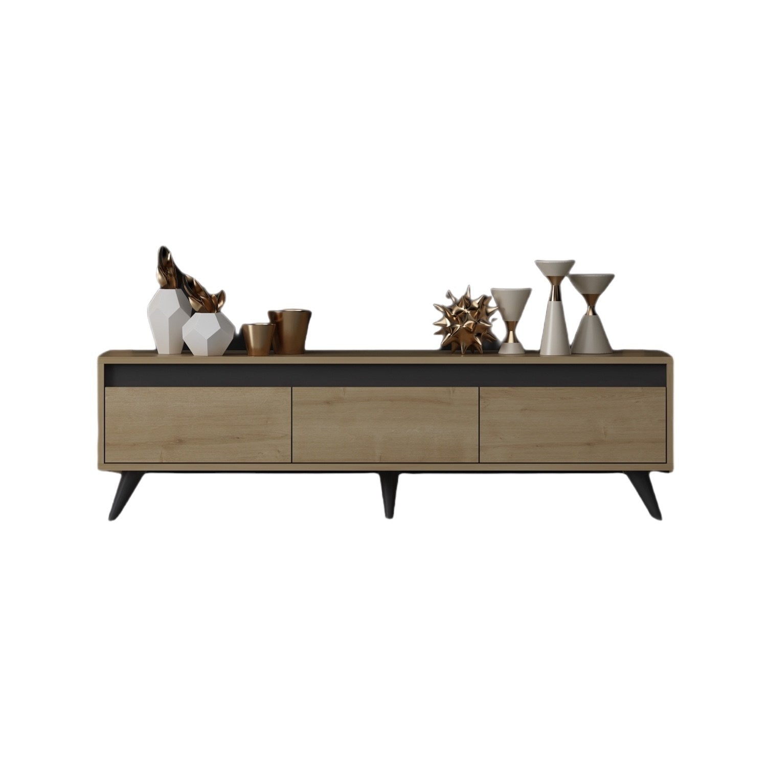 Century - Sapphire Oak in Saphir- Eiche präsentiert im Onlineshop von KAQTU Design AG. Sideboard ist von Hanah Home