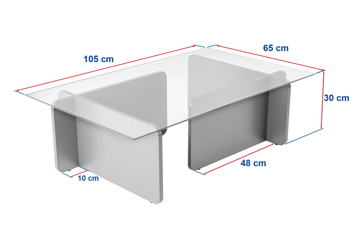 Flavio Sofatisch - Grau in Grau präsentiert im Onlineshop von KAQTU Design AG. Couchtisch ist von Nordure