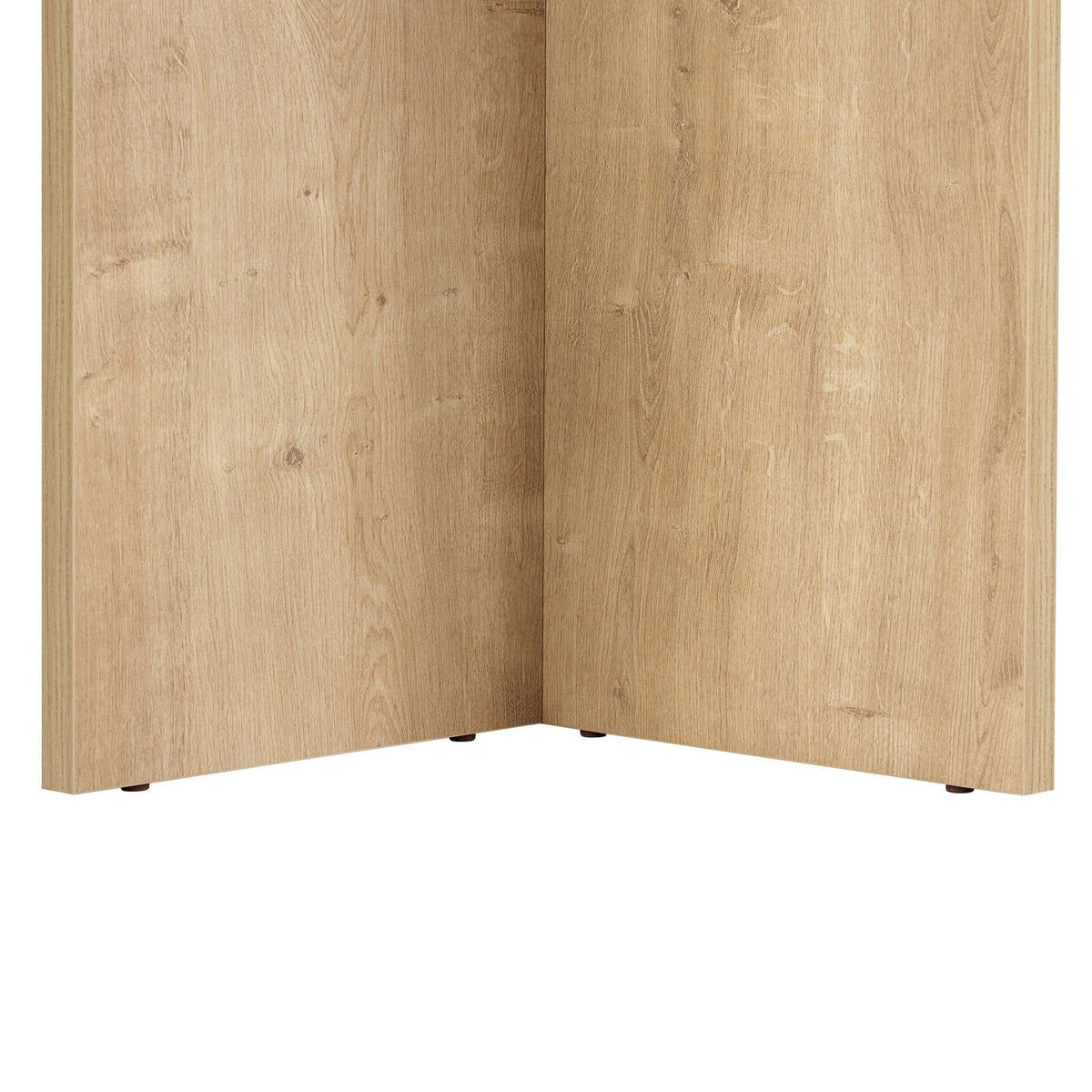 Rechteckiger Esstisch aus melaminbeschichteter Spanplatte in Honig-Eiche, Masse 180x90x75 cm, schlichtes, modernes Design für den Esstisch-Bereich.