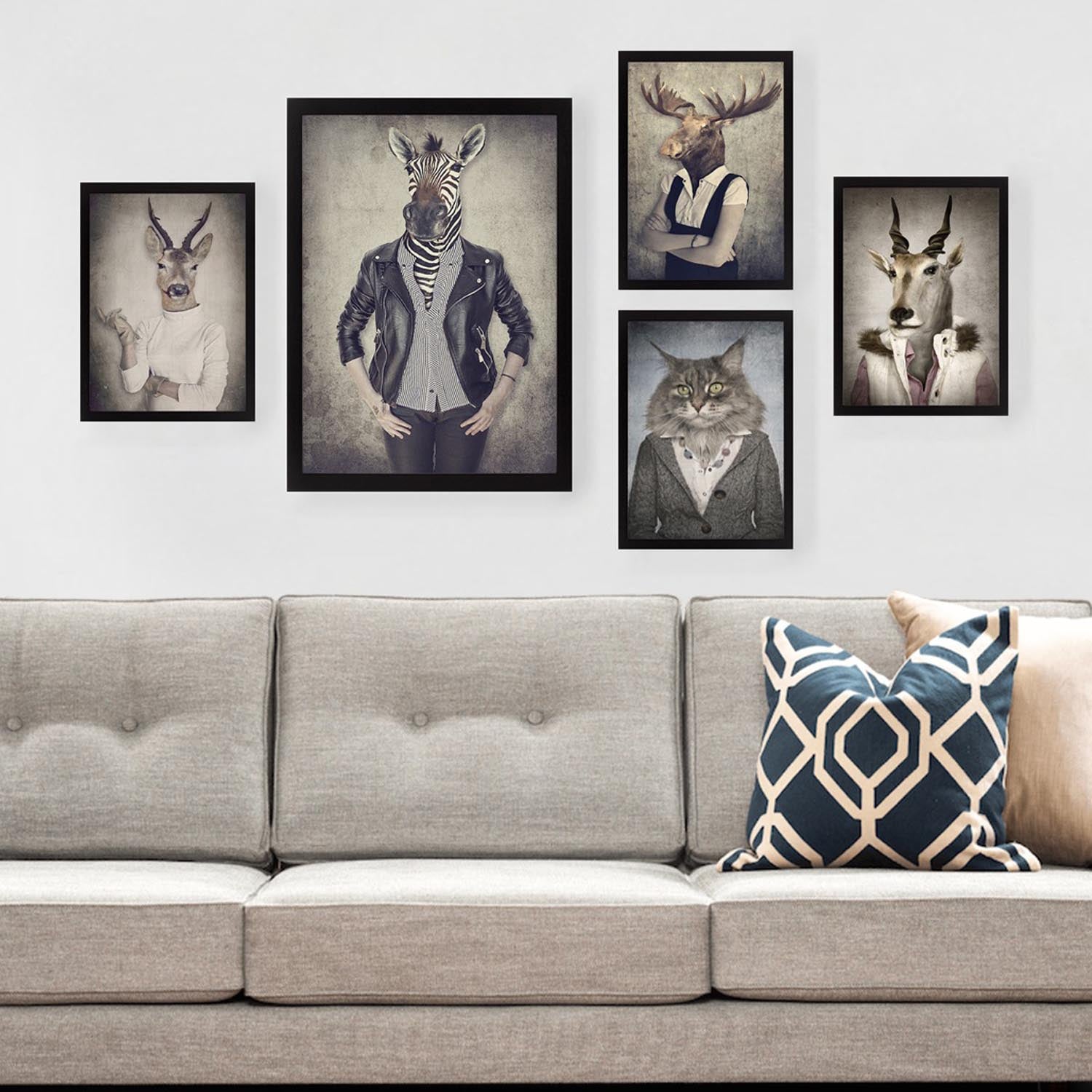 SET_055 von Wallity – Ein faszinierendes 5-teiliges Kunstwerk, das Emotionen weckt und jeden Raum stilvoll bereichert.