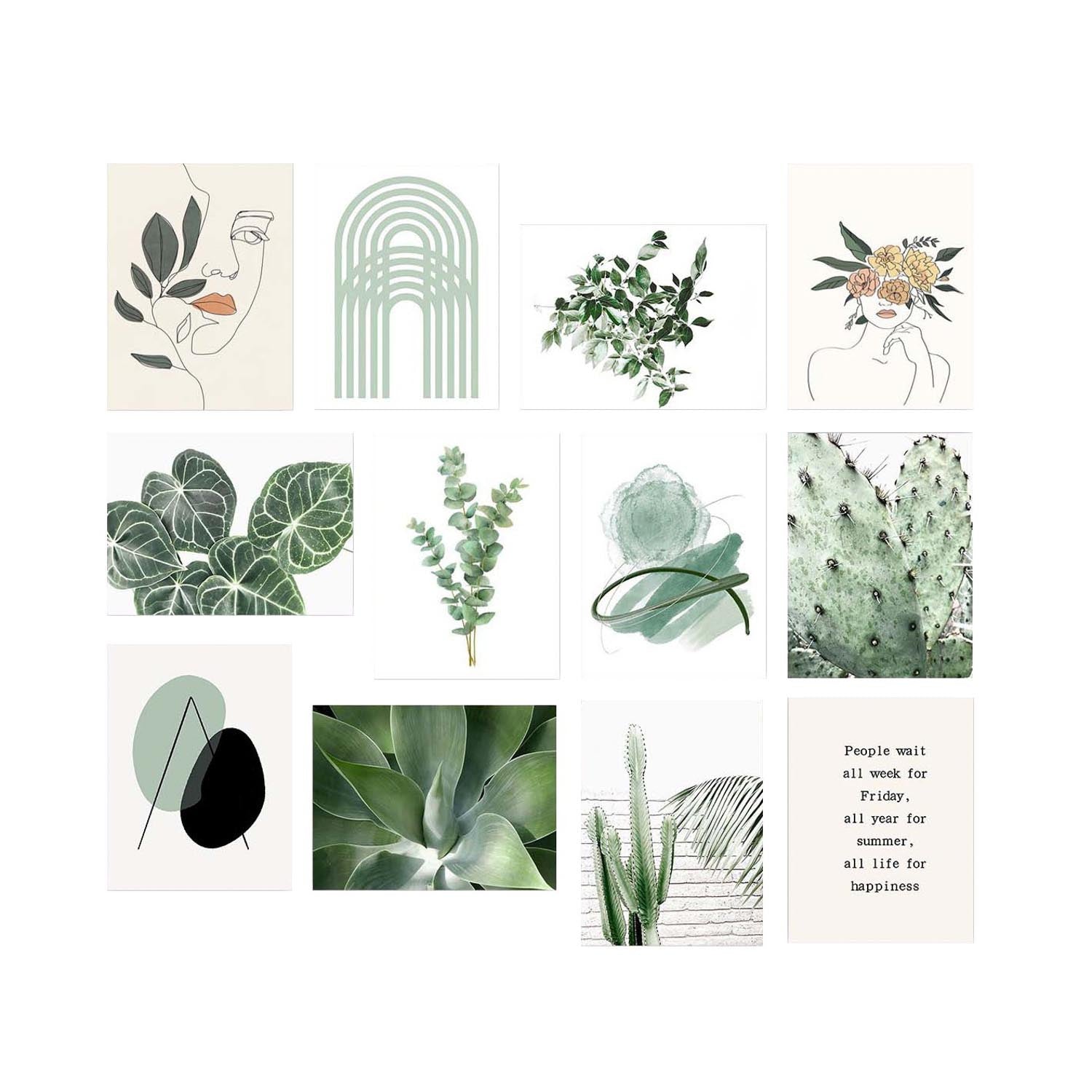 Entdecken Sie die 12MDF01 Wandbilder von Wallity – ein stilvolles Set aus 12 mehrfarbigen MDF-Gemälden, das jedem Raum Leben einhaucht.