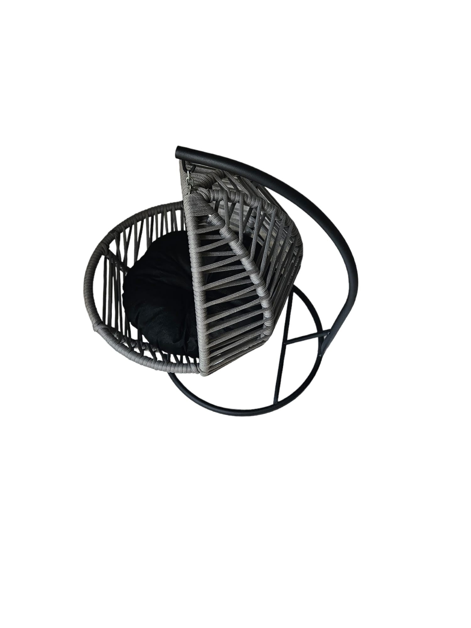 Verwöhnen Sie Ihre Katze mit dem eleganten Katzenschaukelstuhl von Hanah Home in Grau. Ideal für stilvolle Entspannung und gemütliche Rückzugsorte!