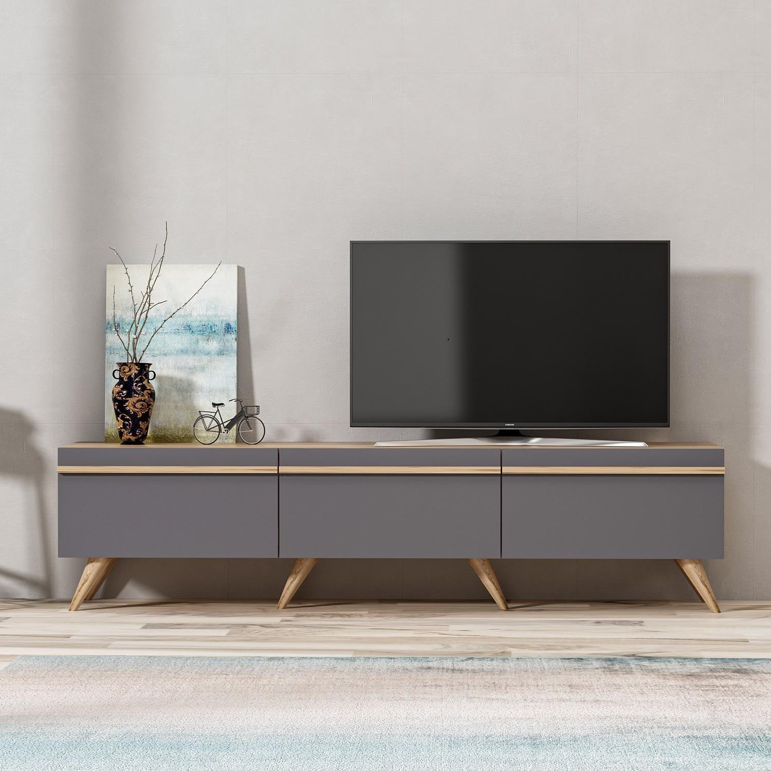 Entdecken Sie das Amsterdam Sideboard in Anthrazit von Hanah Home – stilvolles Design, hochwertige Materialien und optimaler Stauraum für Ihr Zuhause.