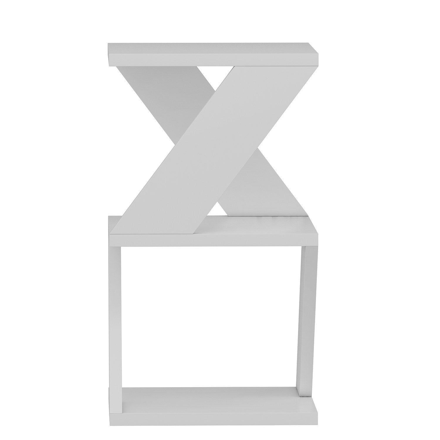 Der Albeni Sofatisch in Weiß von Hanah Home vereint modernes Design und Funktionalität. Ideal für jeden Raum, als stilvoller Beistelltisch!