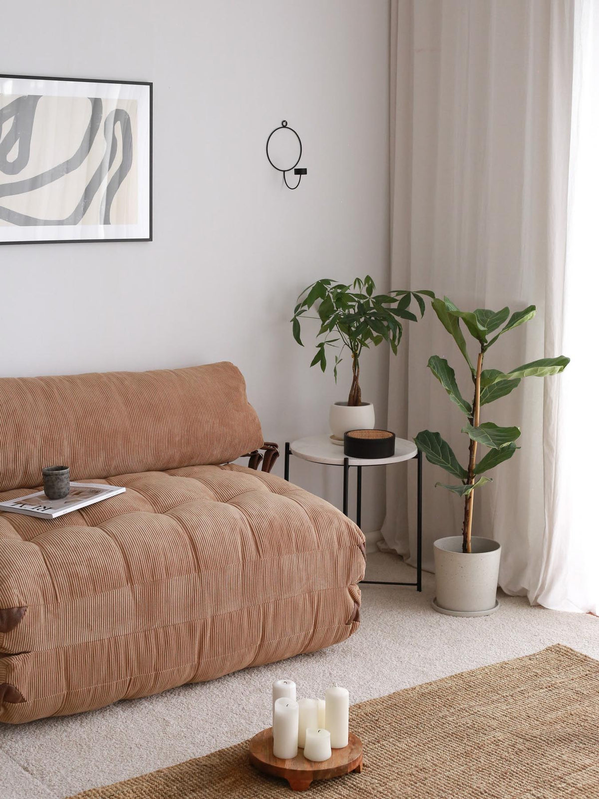 Fold Kadife 2 Bettsofa - Kamel in Kamel präsentiert im Onlineshop von KAQTU Design AG. Bettsofa ist von Atelier Del Sofa
