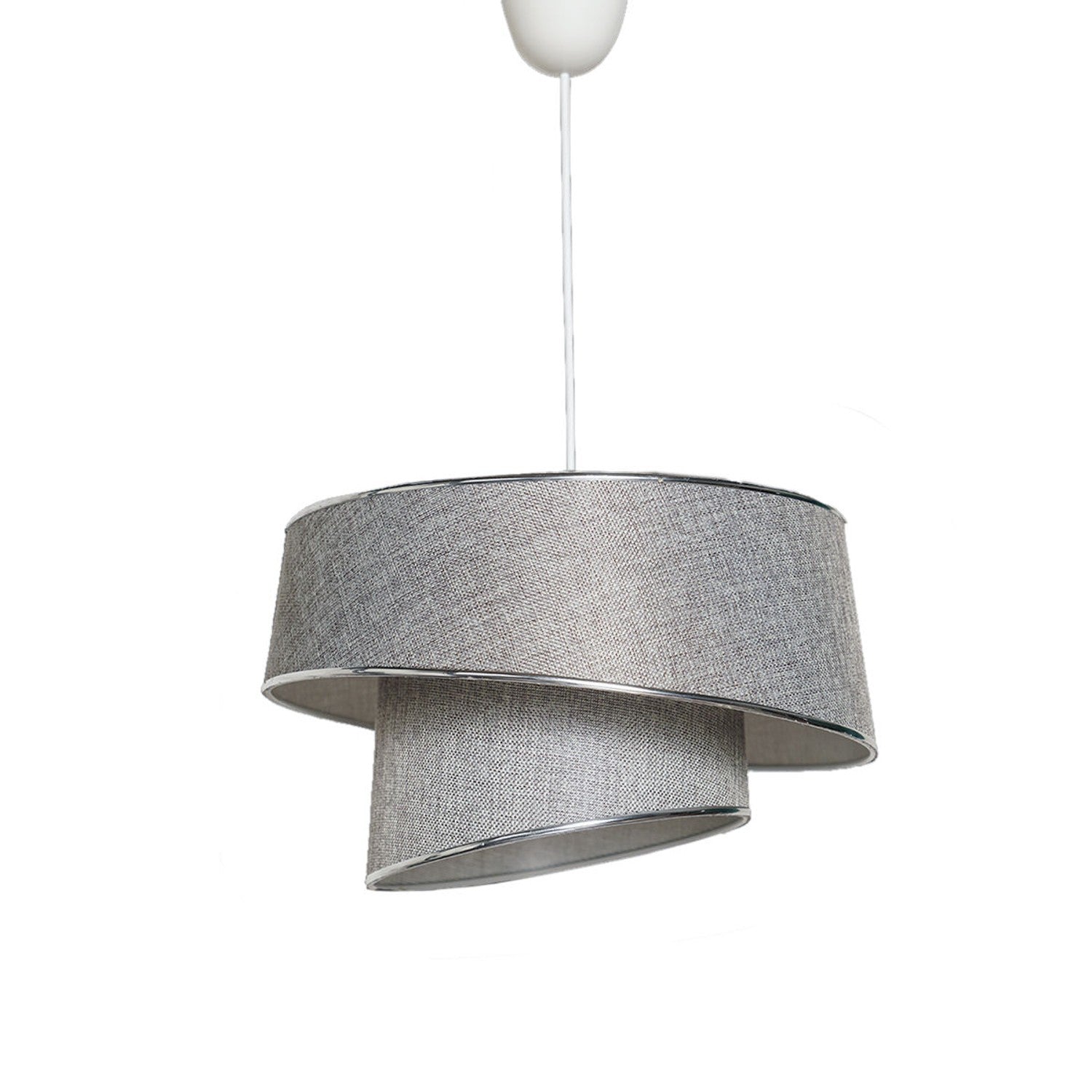 Barette - Silver, Grey in Grau Silber präsentiert im Onlineshop von KAQTU Design AG. Pendelleuchte ist von Opviq