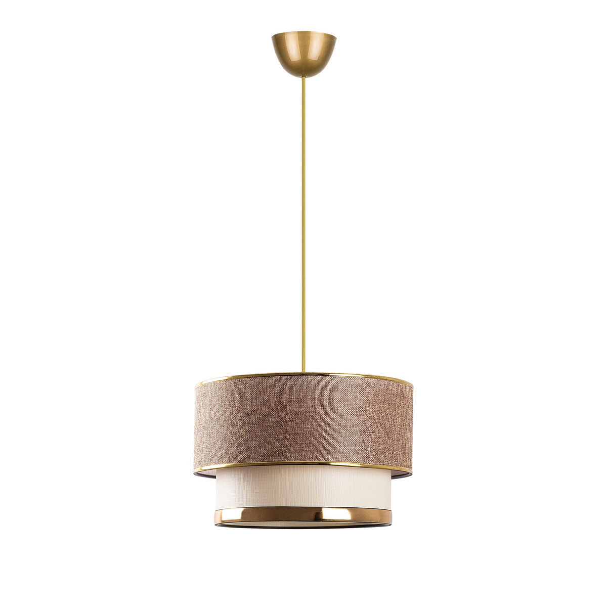 Cake Pendellampe - Beige Gold in Beige Gold präsentiert im Onlineshop von KAQTU Design AG. Pendelleuchte ist von Opviq