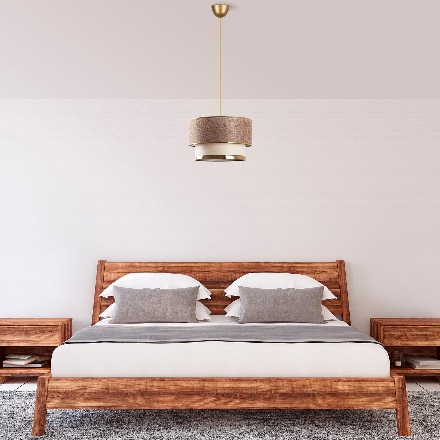 Entdecken Sie die stilvolle Cake Pendelleuchte in Beige und Gold von Opviq. Ein elegantes Design, das jeden Raum erhellt und veredelt.