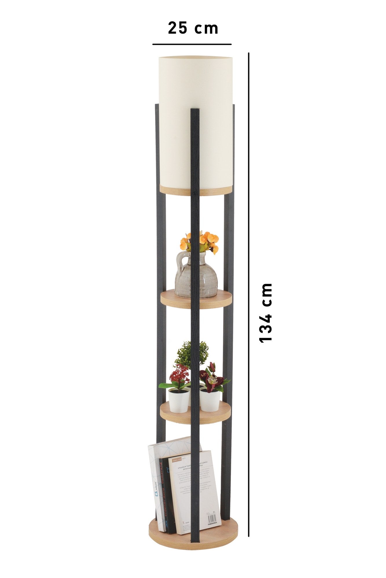 Die Circle Nora Stehleuchte in elegantem Schwarz von Opviq vereint zeitgemäßes Design und Gemütlichkeit, ideal für Ihr Zuhause.