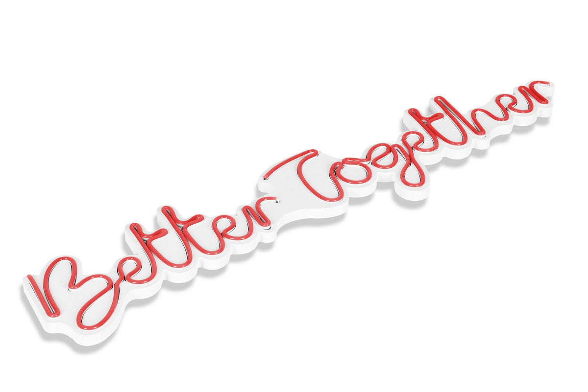 Better Together Wandleuchte - Rot in Rot präsentiert im Onlineshop von KAQTU Design AG. Wandleuchte ist von Wallity