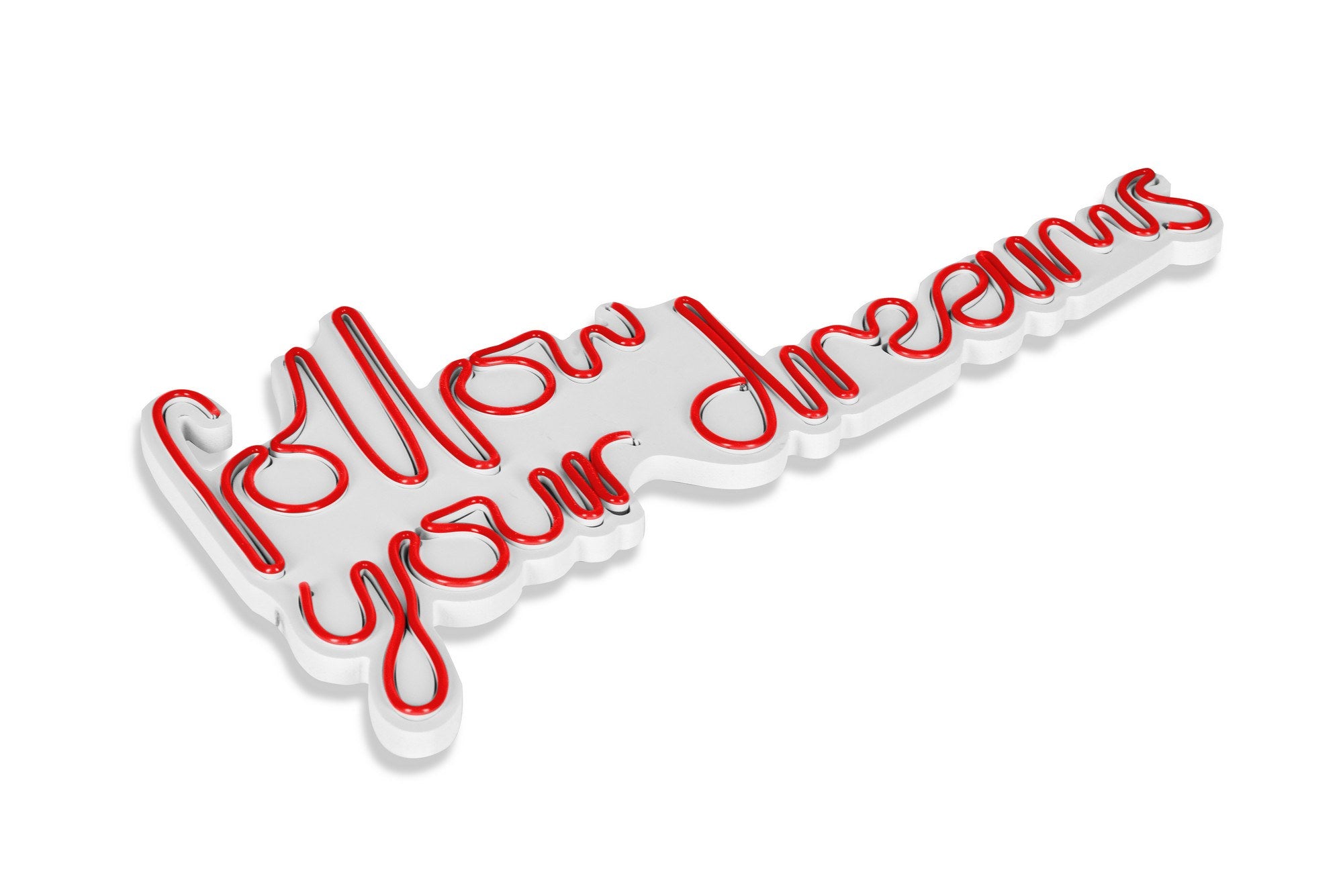 Verleihen Sie Ihrem Zuhause mit der Follow Your Dreams Wandleuchte in Rot von Wallity einen Hauch von Eleganz und Kreativität. Ideal für jeden Raum!