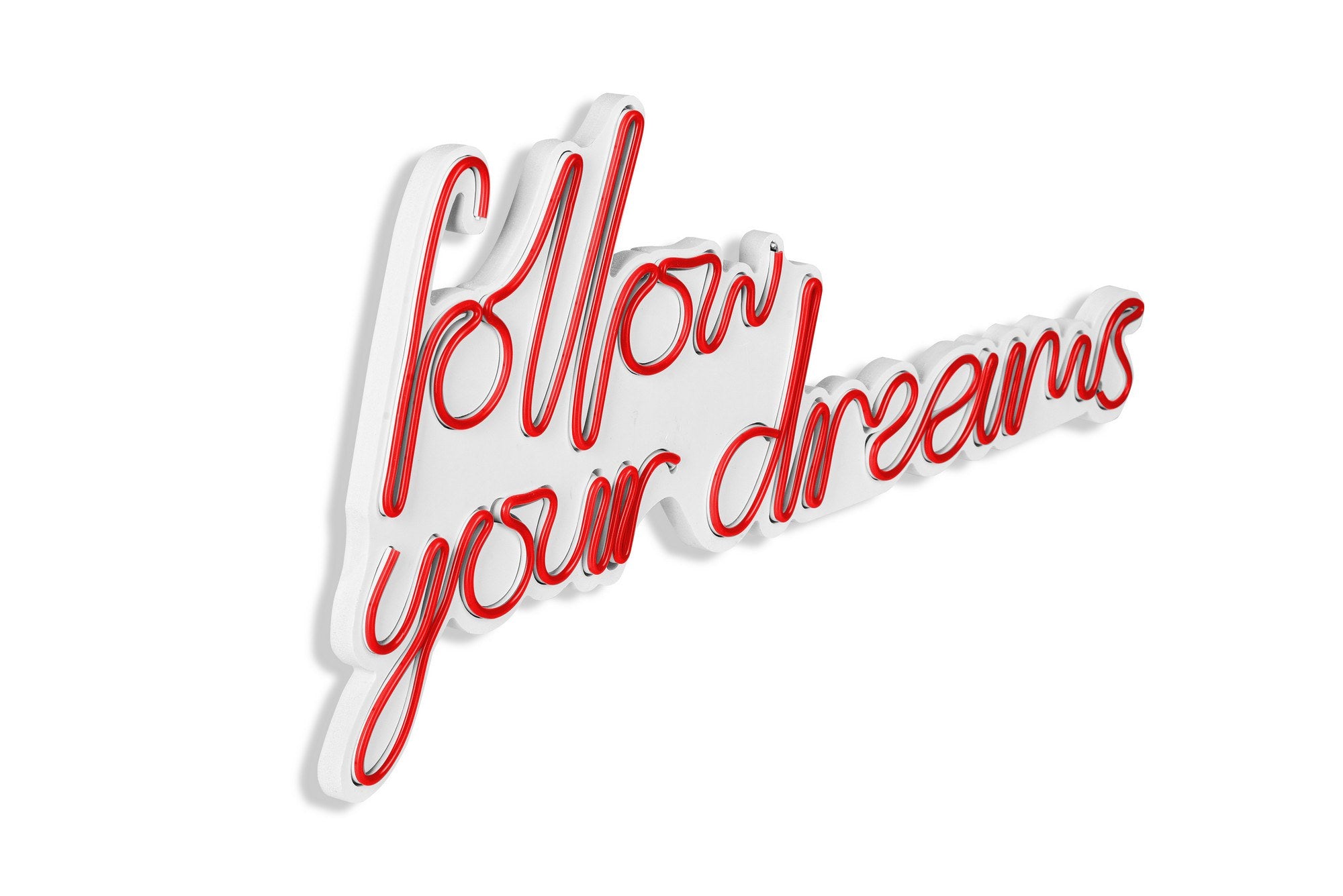 Verleihen Sie Ihrem Zuhause mit der Follow Your Dreams Wandleuchte in Rot von Wallity einen Hauch von Eleganz und Kreativität. Ideal für jeden Raum!