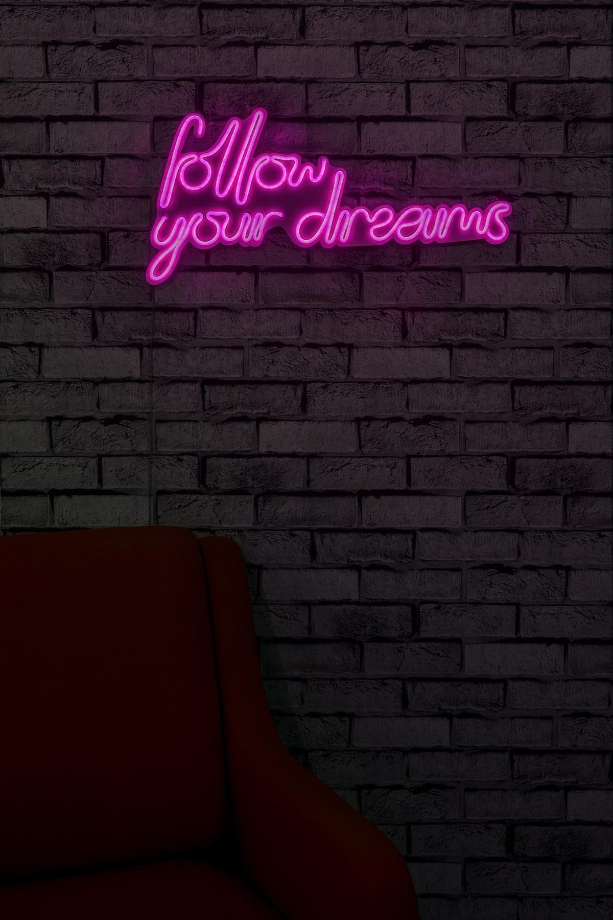Follow Your Dreams Wandleuchte - Rosa in Rosa präsentiert im Onlineshop von KAQTU Design AG. Wandleuchte ist von Wallity