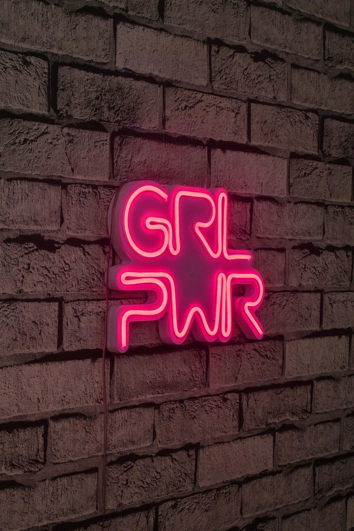 Verleihen Sie Ihrem Raum mit der Girl Power Wandleuchte in Rosa von Wallity einen Hauch von Magie! Diese flexible LED-Beleuchtung schafft eine bezaubernde Atmosphäre.