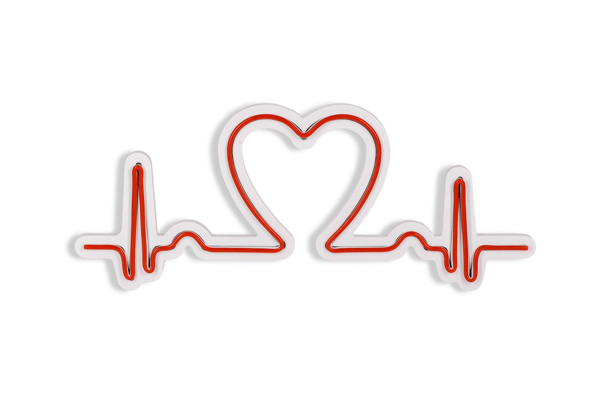 Erleben Sie die Love Rhythm Wandleuchte in Rot von Wallity – eine kreative LED-Beleuchtung, die Ihr Zuhause in ein zauberhaftes Licht taucht.