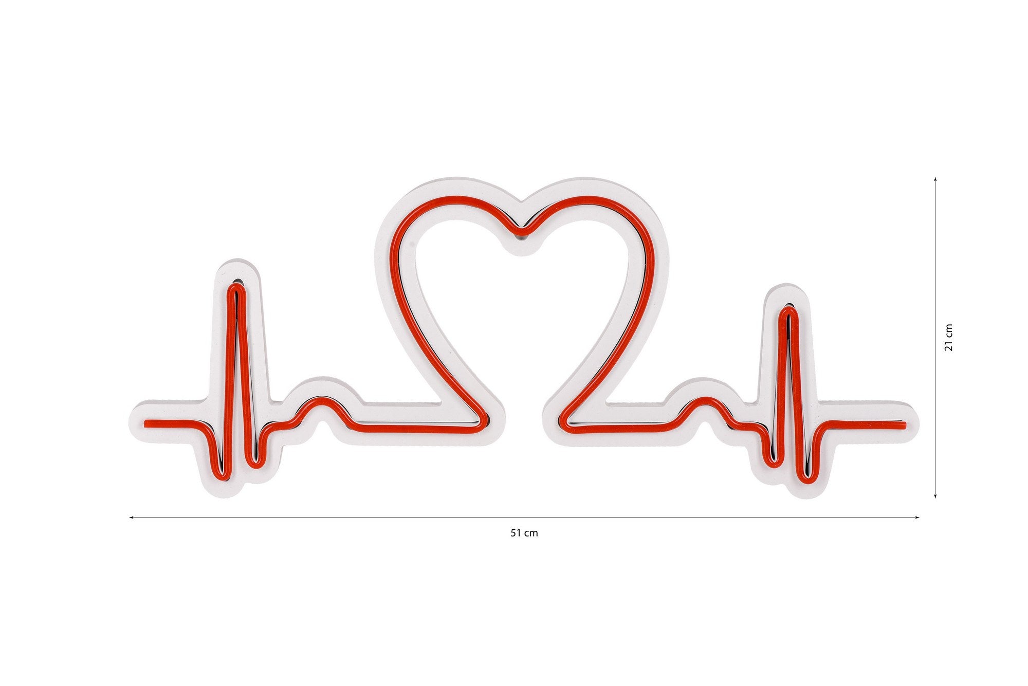 Entdecken Sie die Love Rhythm Wandleuchte in Rot von Wallity – eine stilvolle LED-Beleuchtung, die jedem Raum eine magische Atmosphäre verleiht.