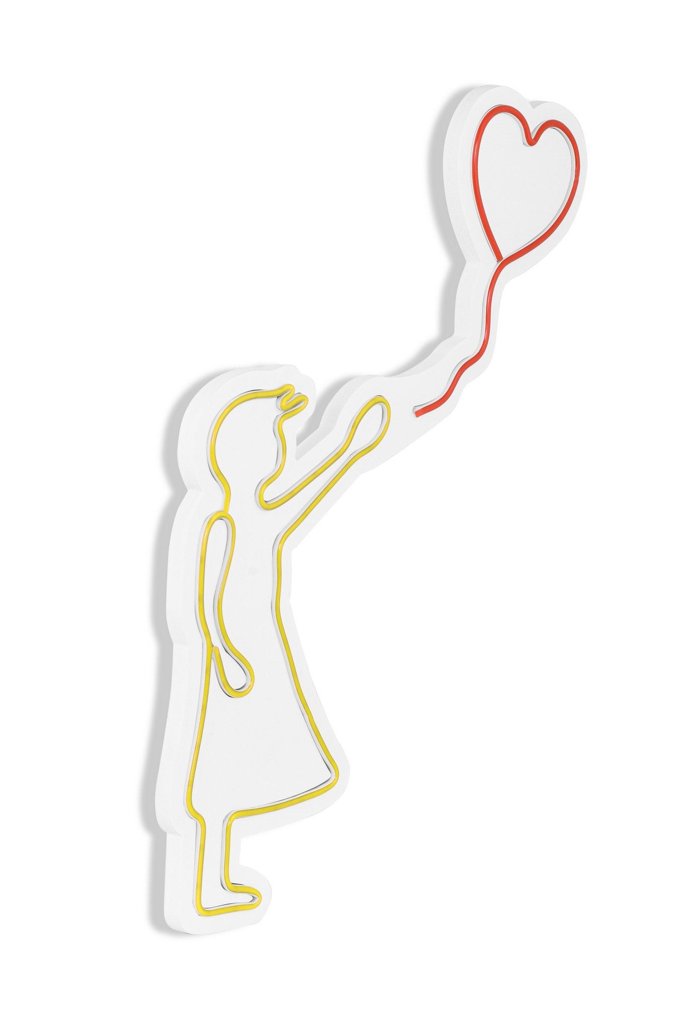 Verleihen Sie Ihrem Raum mit der bunten Balloon Girl Wandleuchte von Wallity in Gelb Rot einen Hauch von Magie und Kreativität!