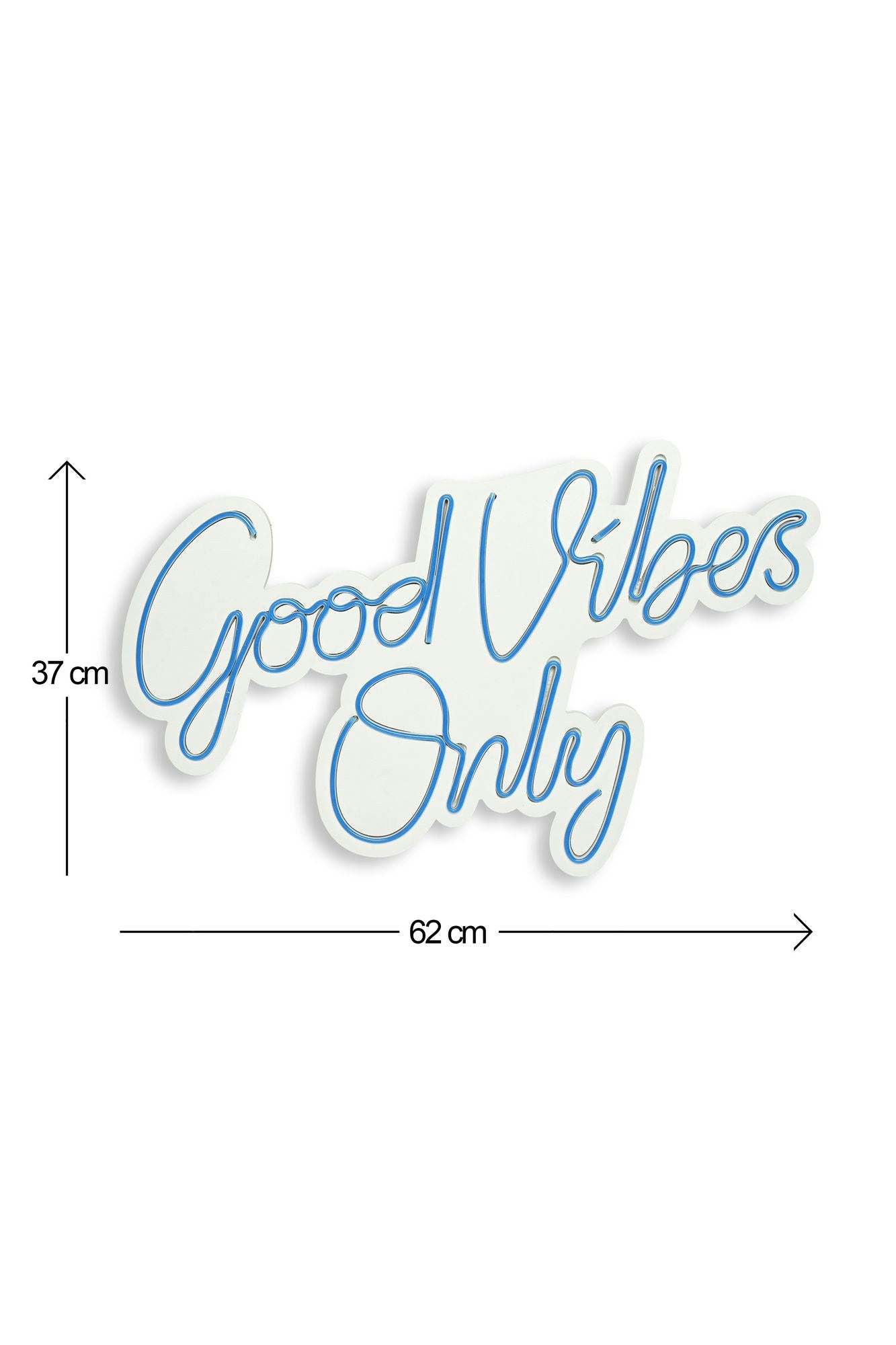 Erleben Sie die Good Vibes Only 2 Wandleuchte in Blau von Wallity. Schaffen Sie mit flexibler LED-Beleuchtung eine entspannende Atmosphäre!