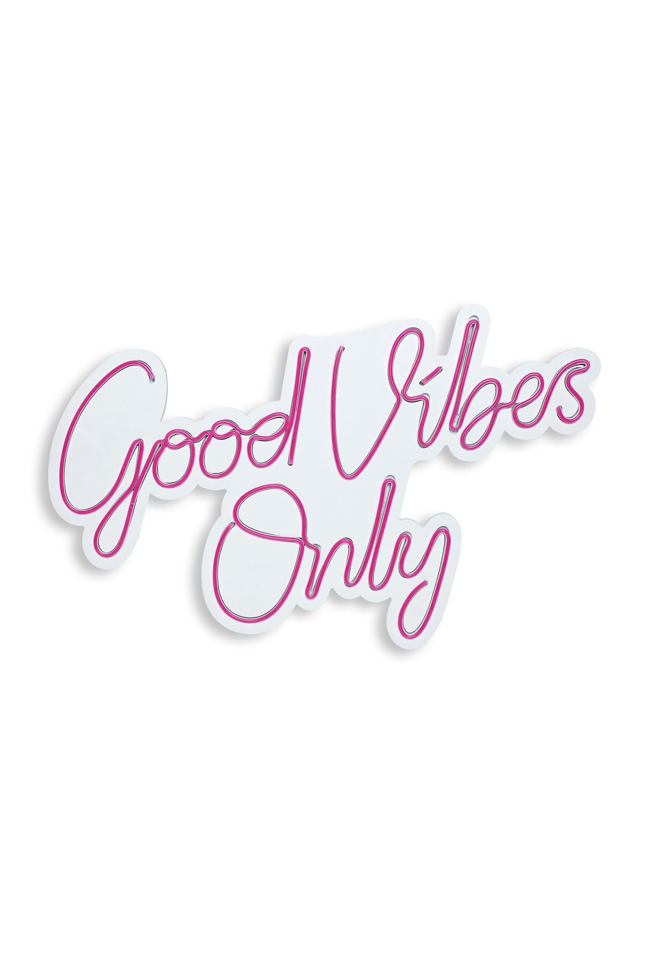 Good Vibes Only 2 - Pink in Rosa präsentiert im Onlineshop von KAQTU Design AG. Wandleuchte ist von Wallity