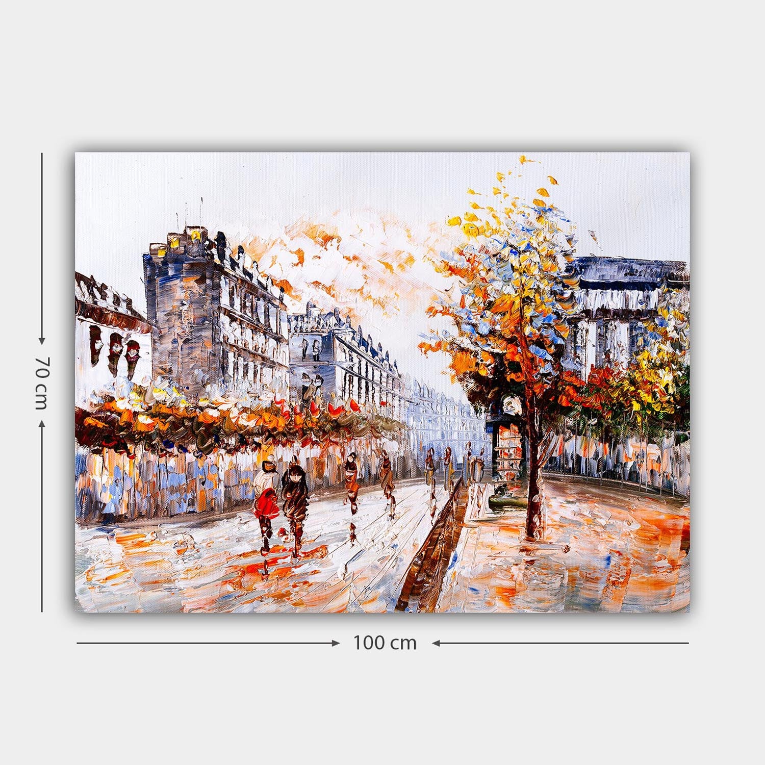 Verleihen Sie Ihrem Raum mit dem mehrfarbigen Leinwandbild 389892310_70100 von Wallity einen Hauch von Eleganz. Ein fesselndes Kunstwerk, das Emotionen weckt.